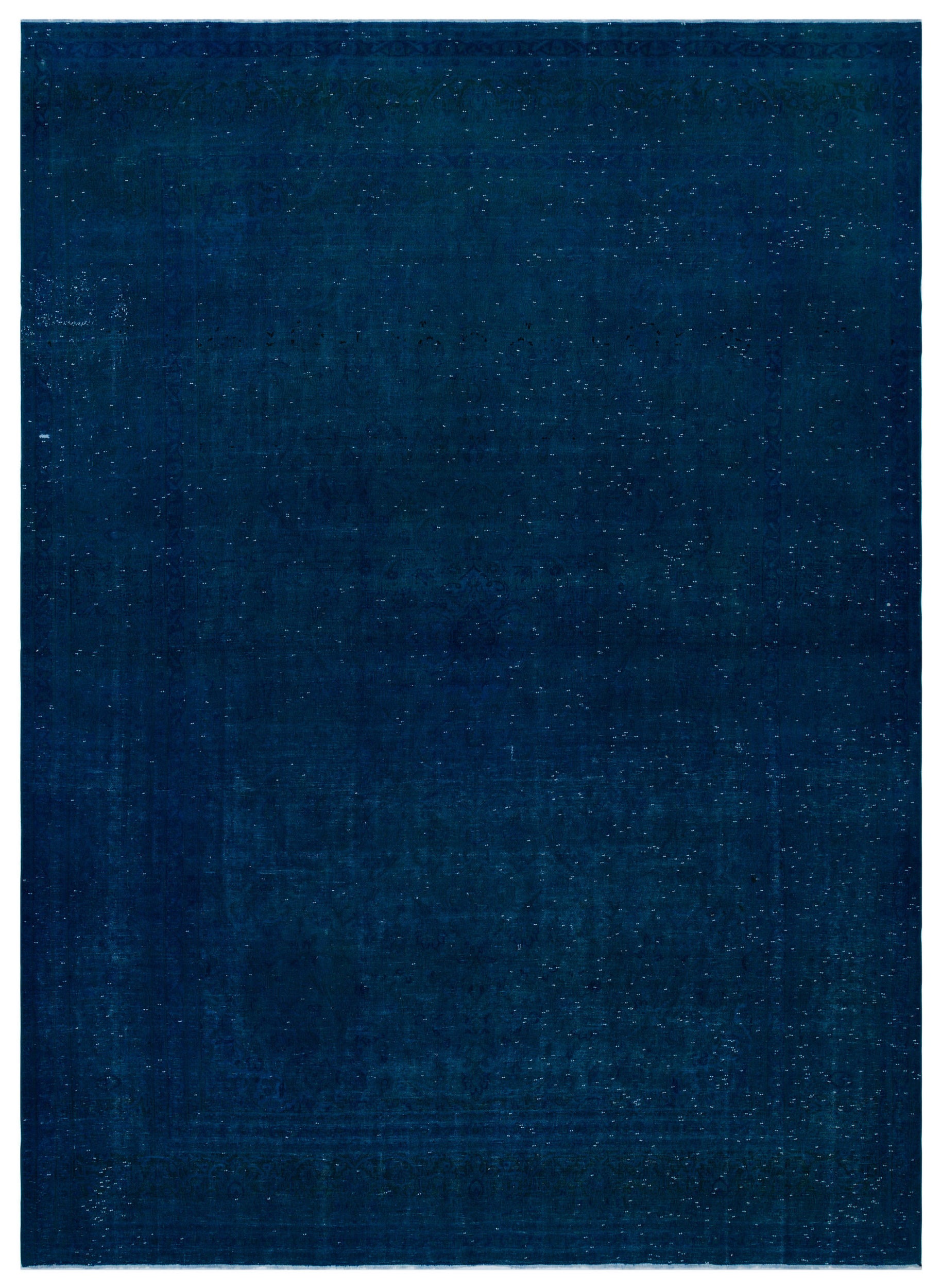 Turquoise Over Dyed Vintage XLarge Rug 9'3'' x 13'1'' ft 283 x 399 cm