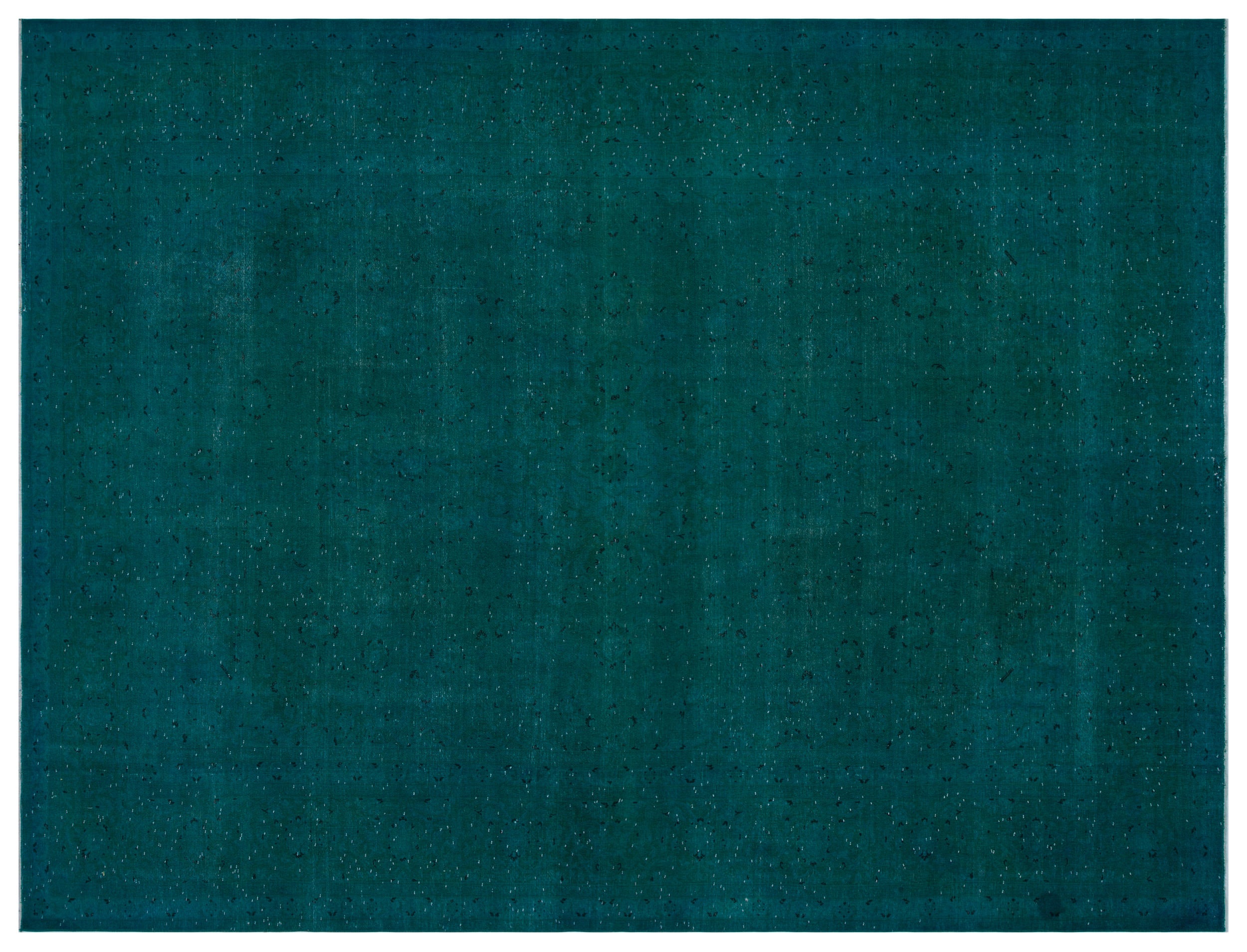 Turquoise Over Dyed Vintage XLarge Rug 9'7'' x 12'9'' ft 291 x 389 cm