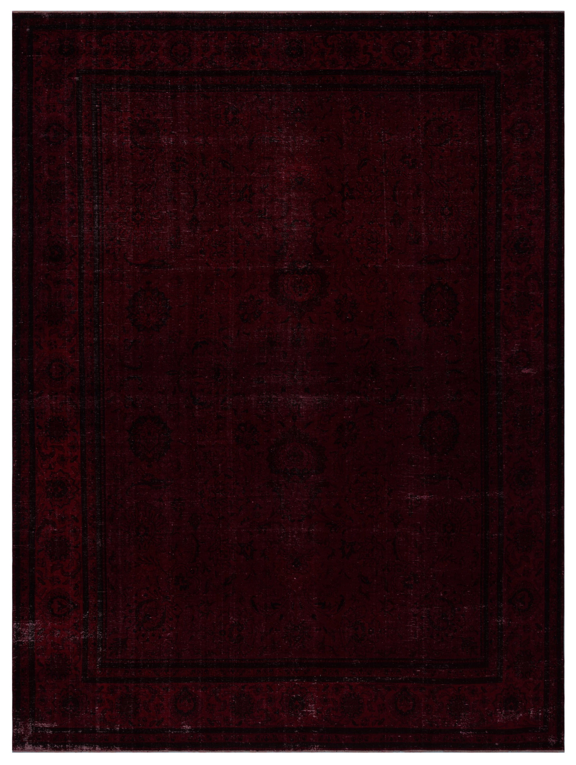 Red Over Dyed Vintage XLarge Rug 10'7'' x 14'4'' ft 323 x 436 cm
