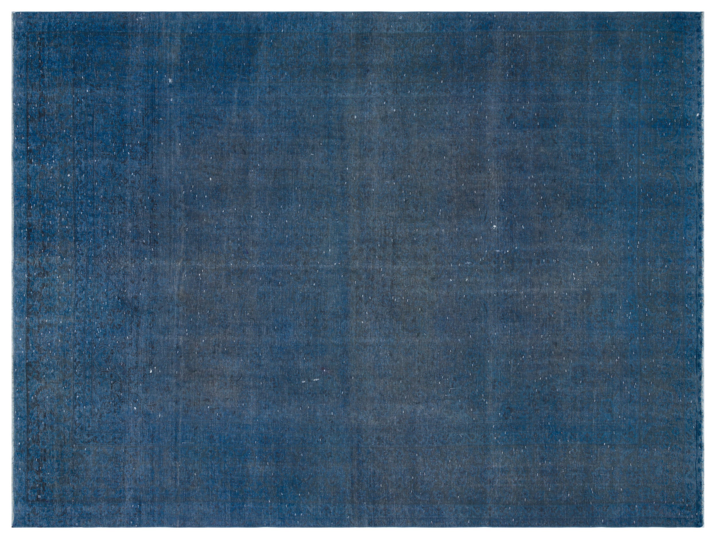 Blue Over Dyed Vintage XLarge Rug 9'7'' x 12'9'' ft 292 x 388 cm
