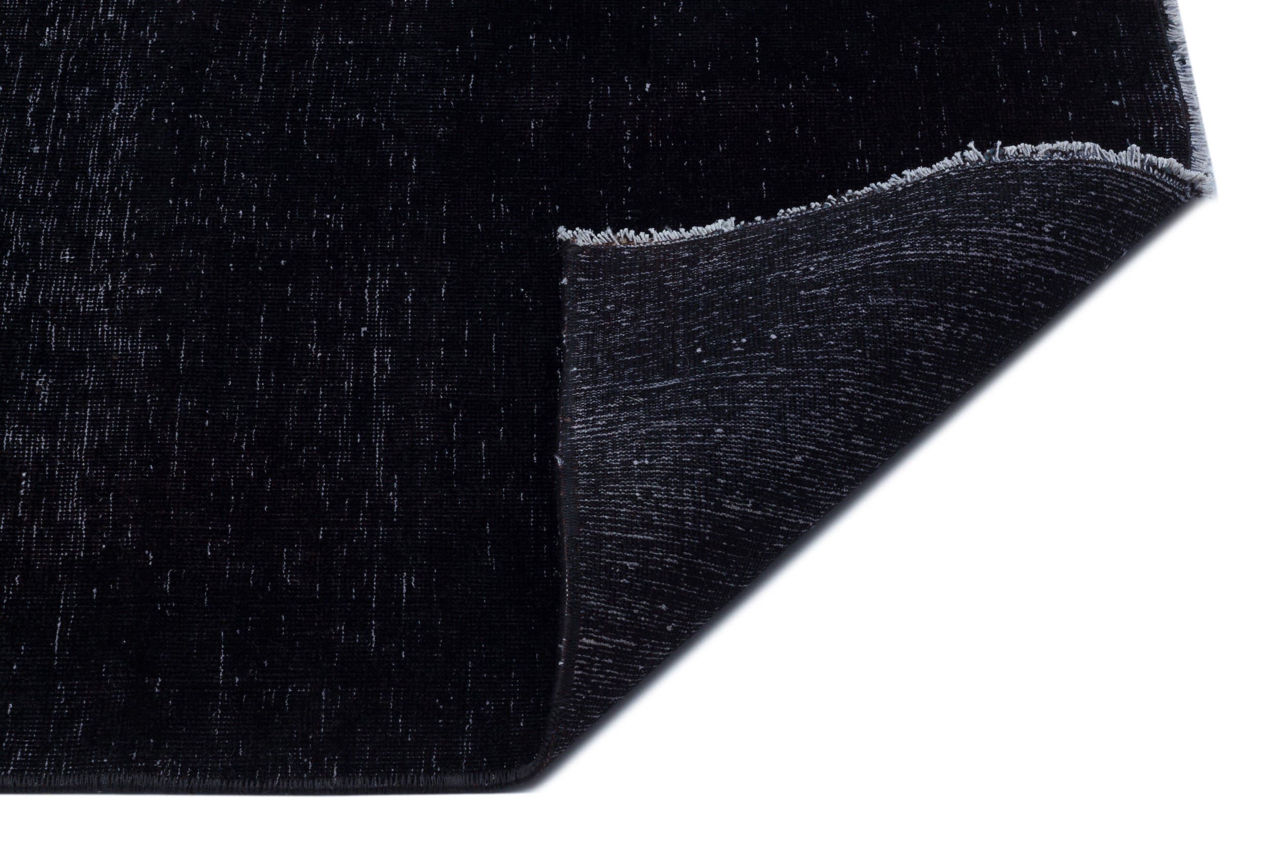 Black Over Dyed Vintage XLarge Rug 9'8'' x 12'5'' ft 294 x 378 cm