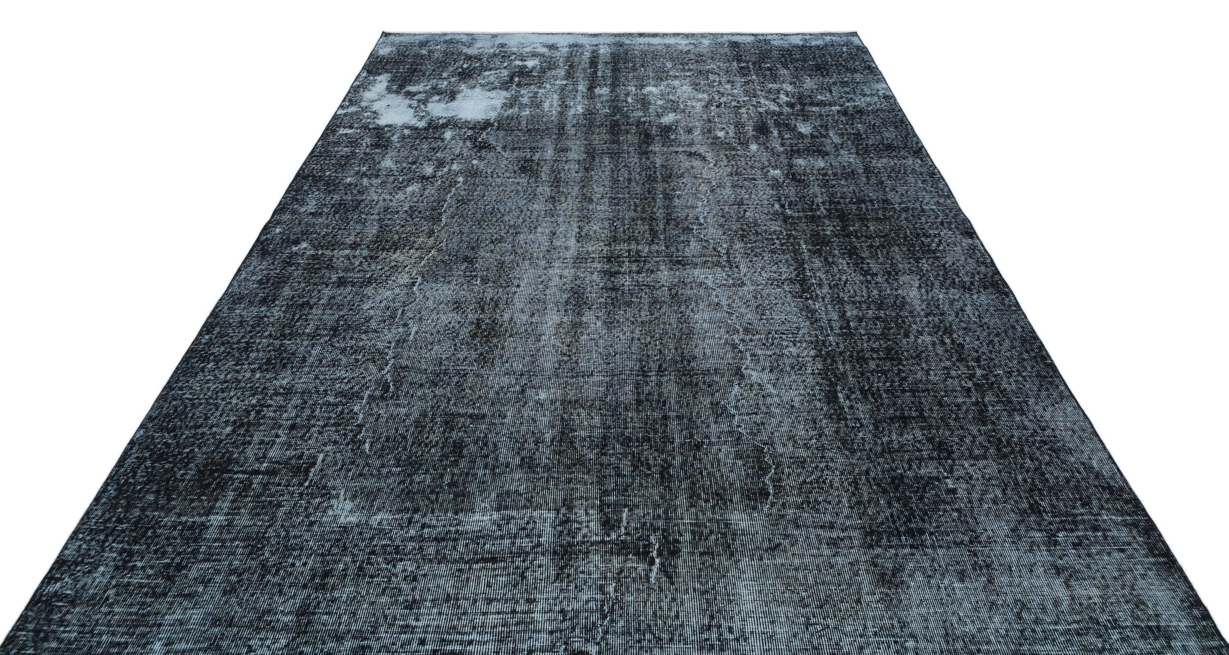 Gray Over Dyed Vintage Rug 6'10'' x 10'1'' ft 209 x 307 cm