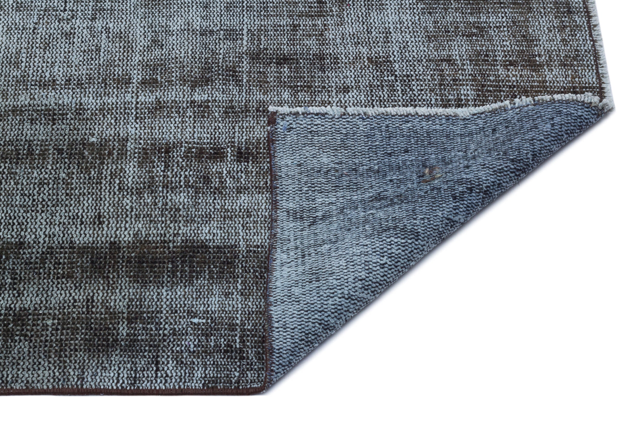 Gray Over Dyed Vintage Rug 5'3'' x 7'12'' ft 159 x 243 cm