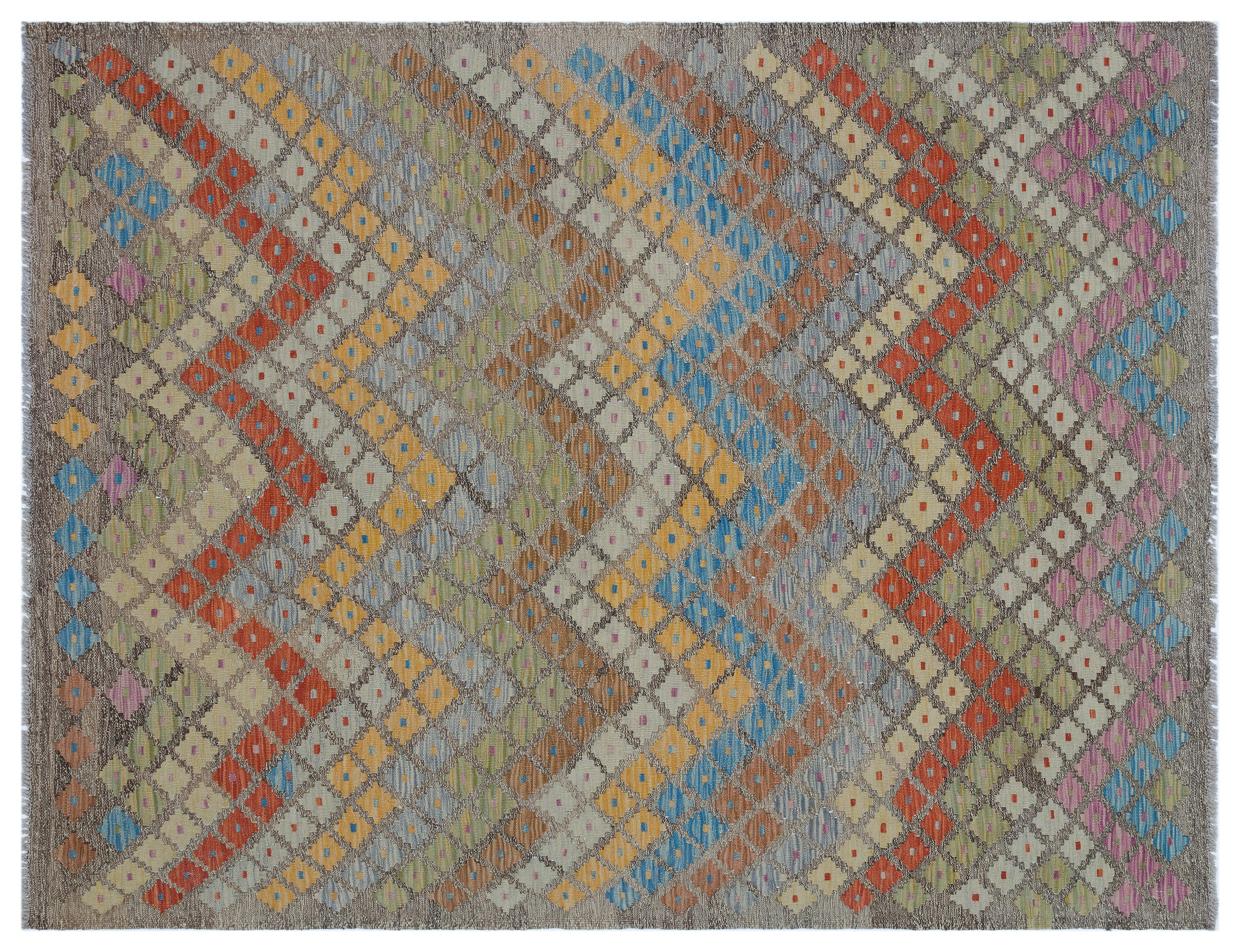 Naturel Over Dyed Kandahar Rug 4'11'' x 6'6'' ft 150 x 198 cm