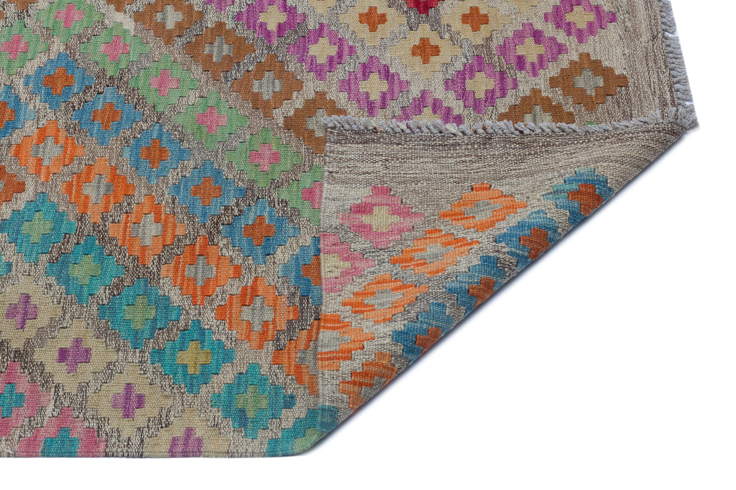 Naturel Over Dyed Kandahar Rug 5'10'' x 7'8'' ft 177 x 233 cm
