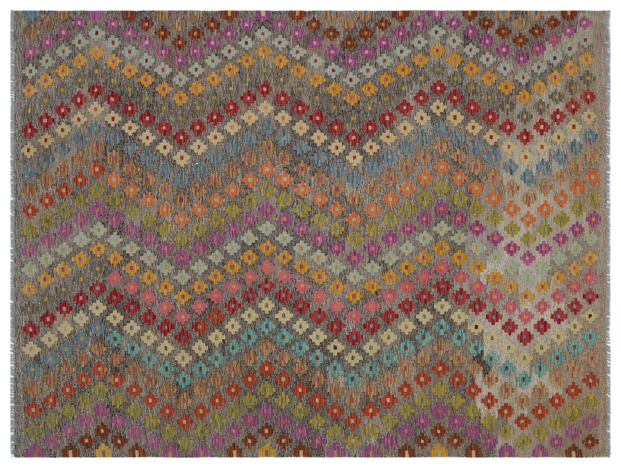 Naturel Over Dyed Kandahar Rug 5'12'' x 7'9'' ft 182 x 237 cm