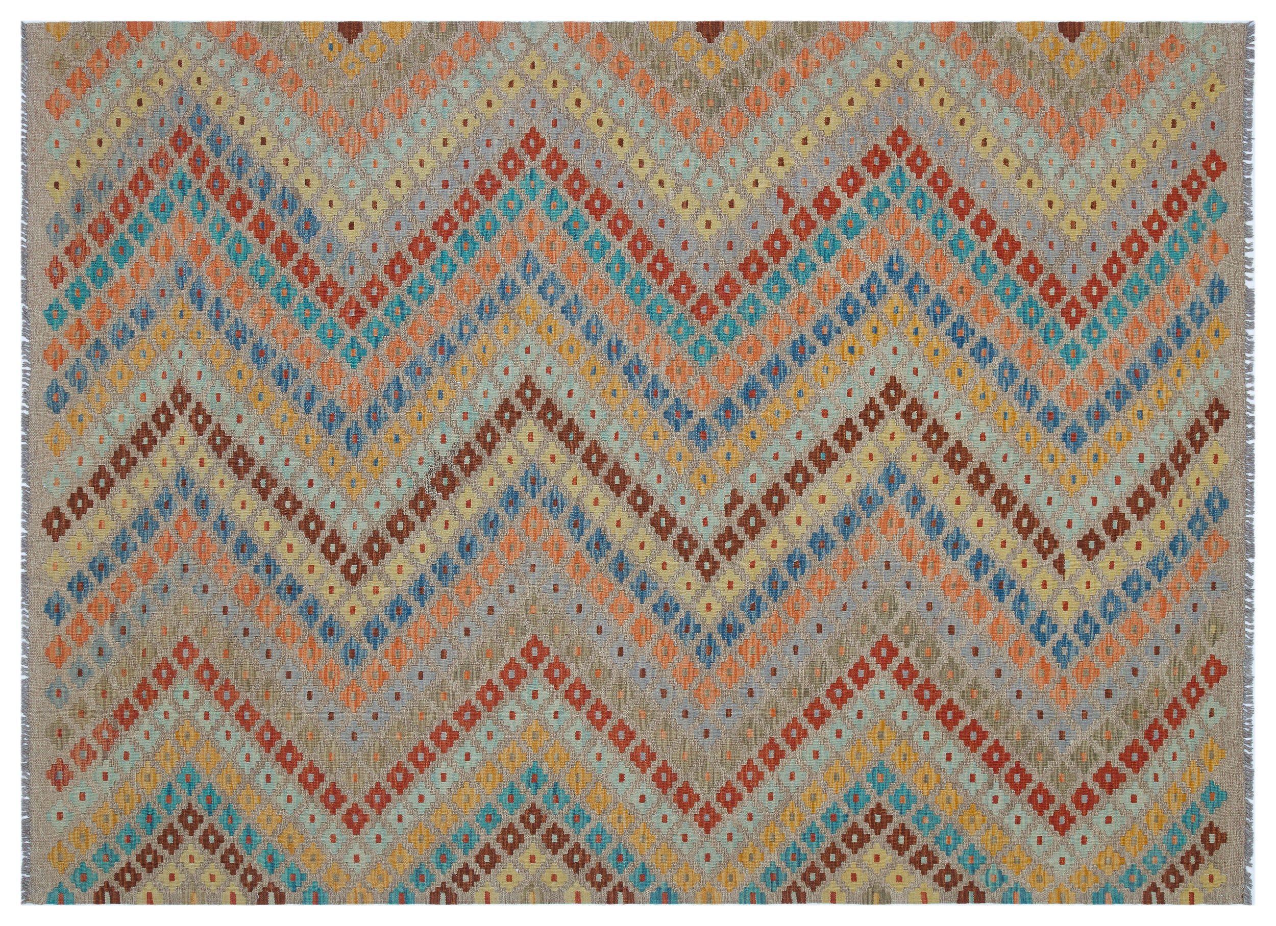 Naturel Over Dyed Kandahar Rug 5'9'' x 7'9'' ft 176 x 237 cm