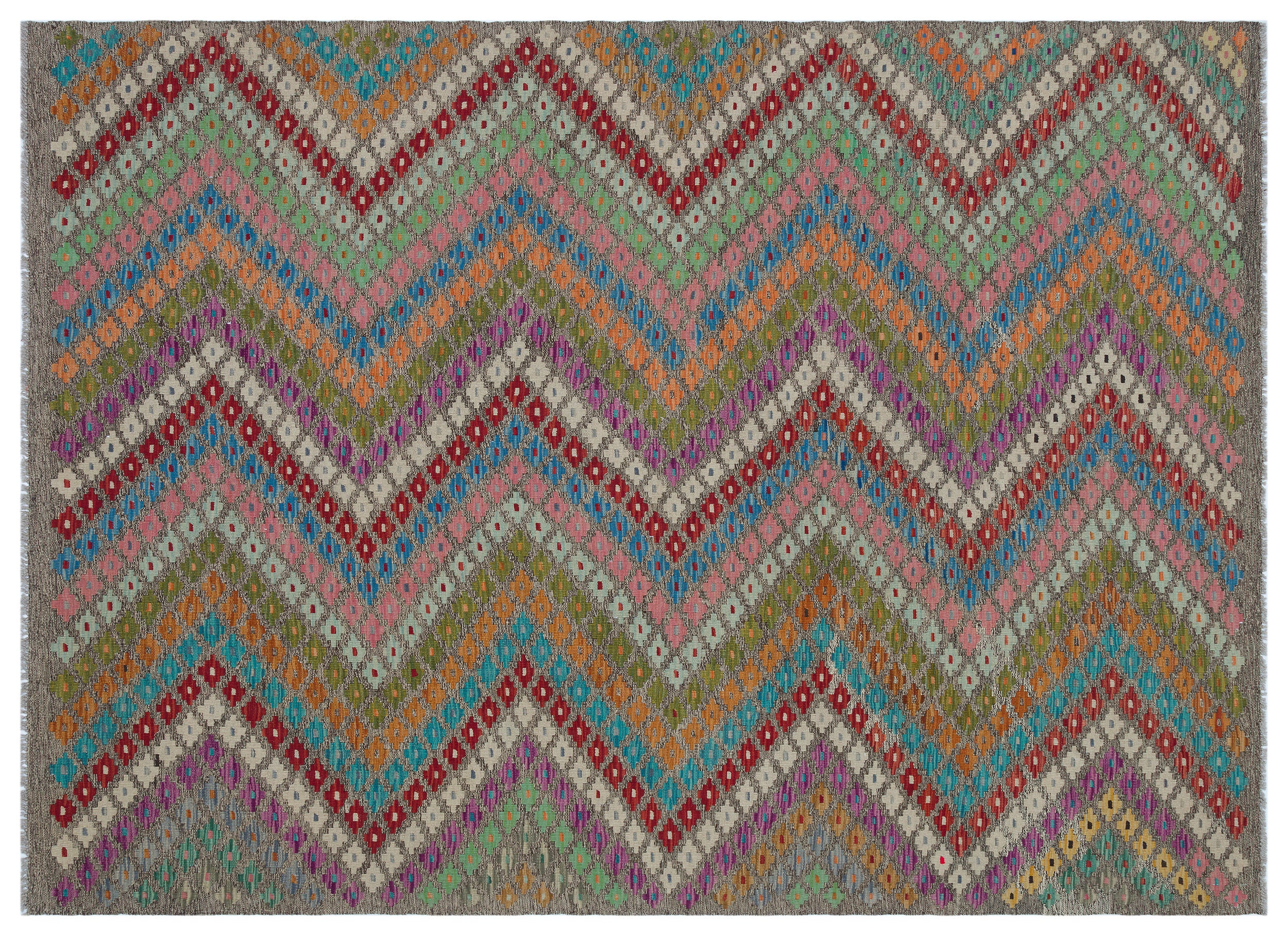 Naturel Over Dyed Kandahar Rug 5'10'' x 8'1'' ft 178 x 246 cm