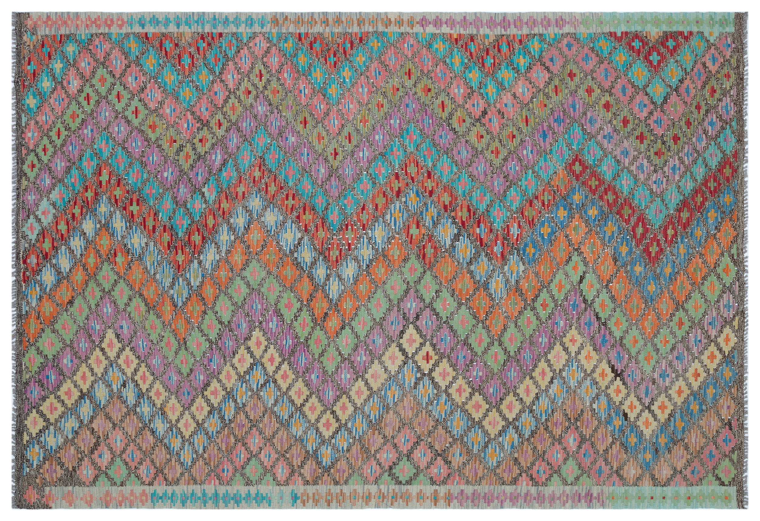 Naturel Over Dyed Kandahar Rug 5'9'' x 8'4'' ft 175 x 255 cm