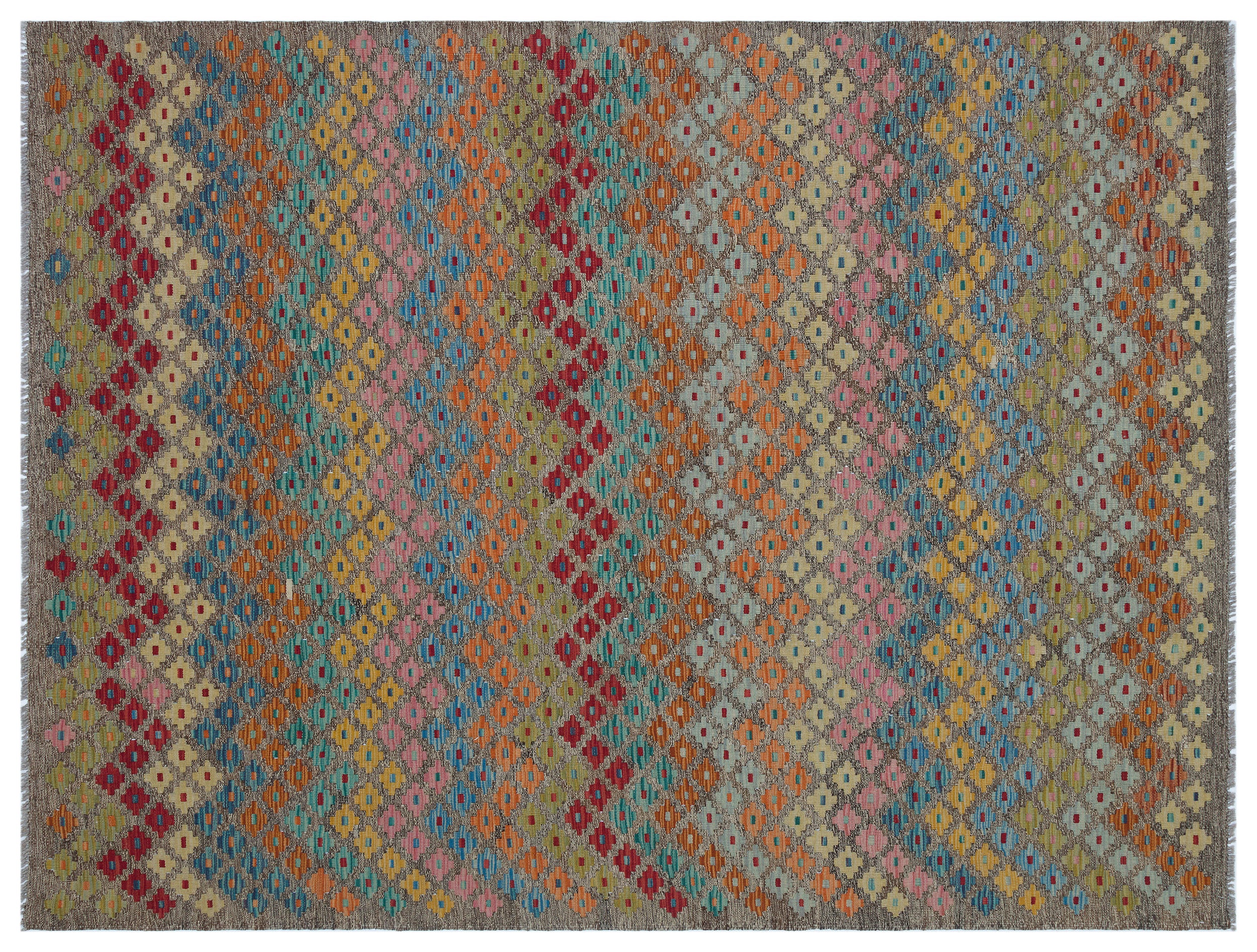 Naturel Over Dyed Kandahar Rug 6'0'' x 7'11'' ft 183 x 242 cm