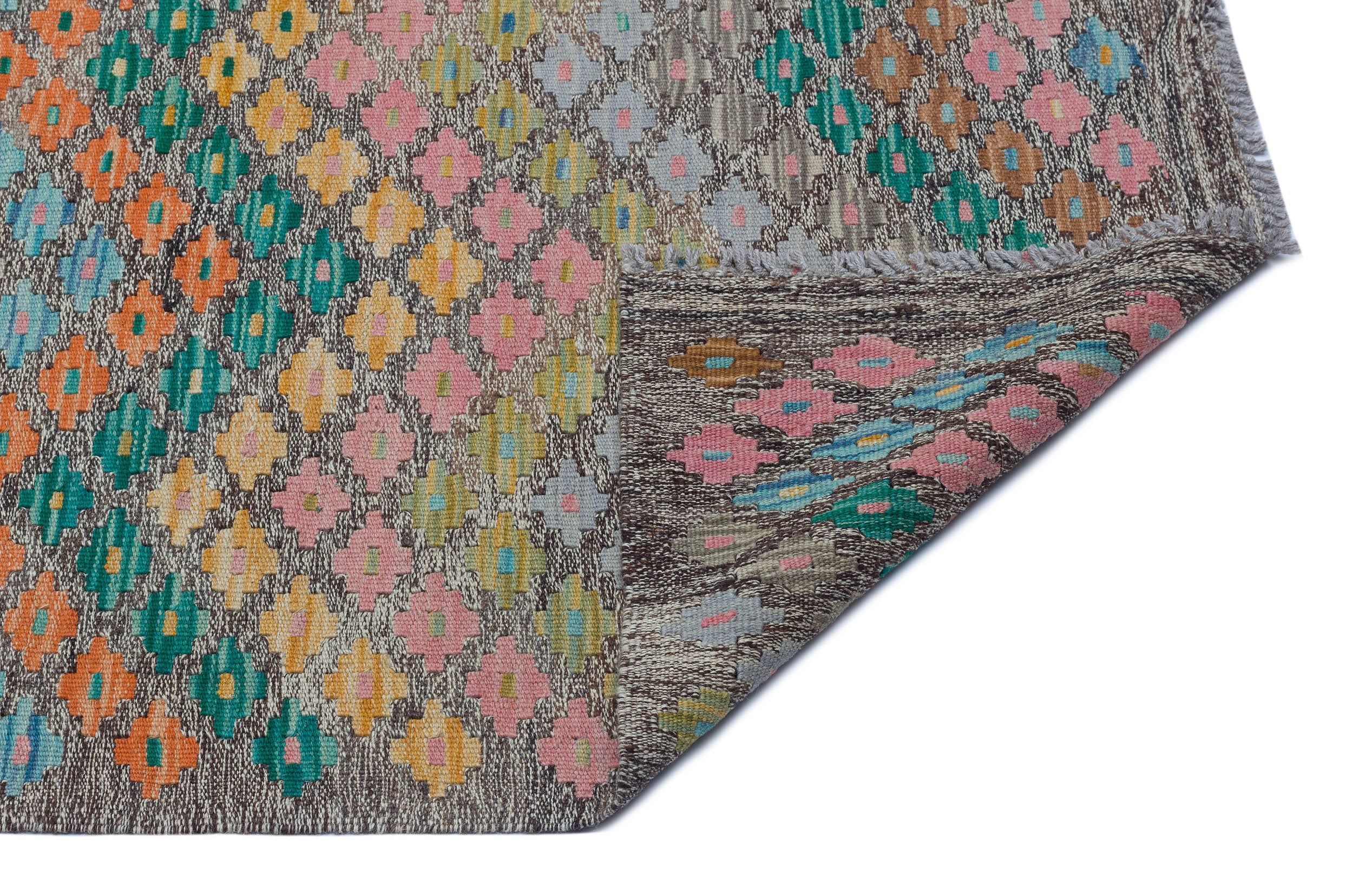 Naturel Over Dyed Kandahar Rug 6'2'' x 7'9'' ft 189 x 235 cm