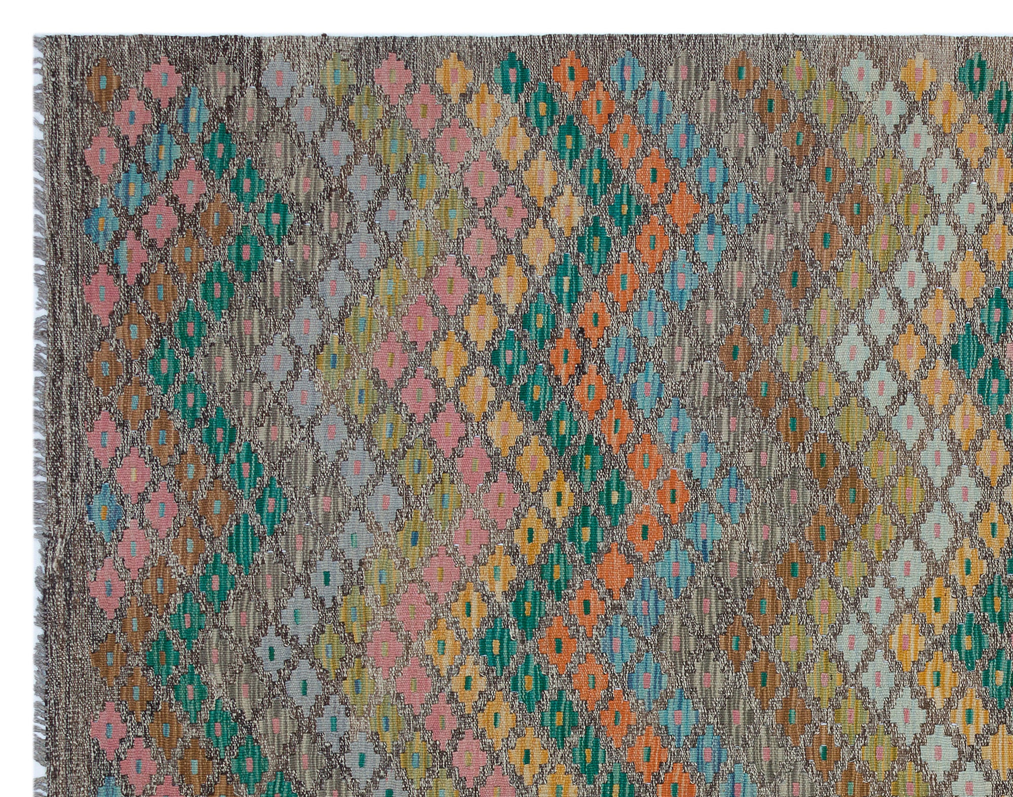 Naturel Over Dyed Kandahar Rug 6'2'' x 7'9'' ft 189 x 235 cm