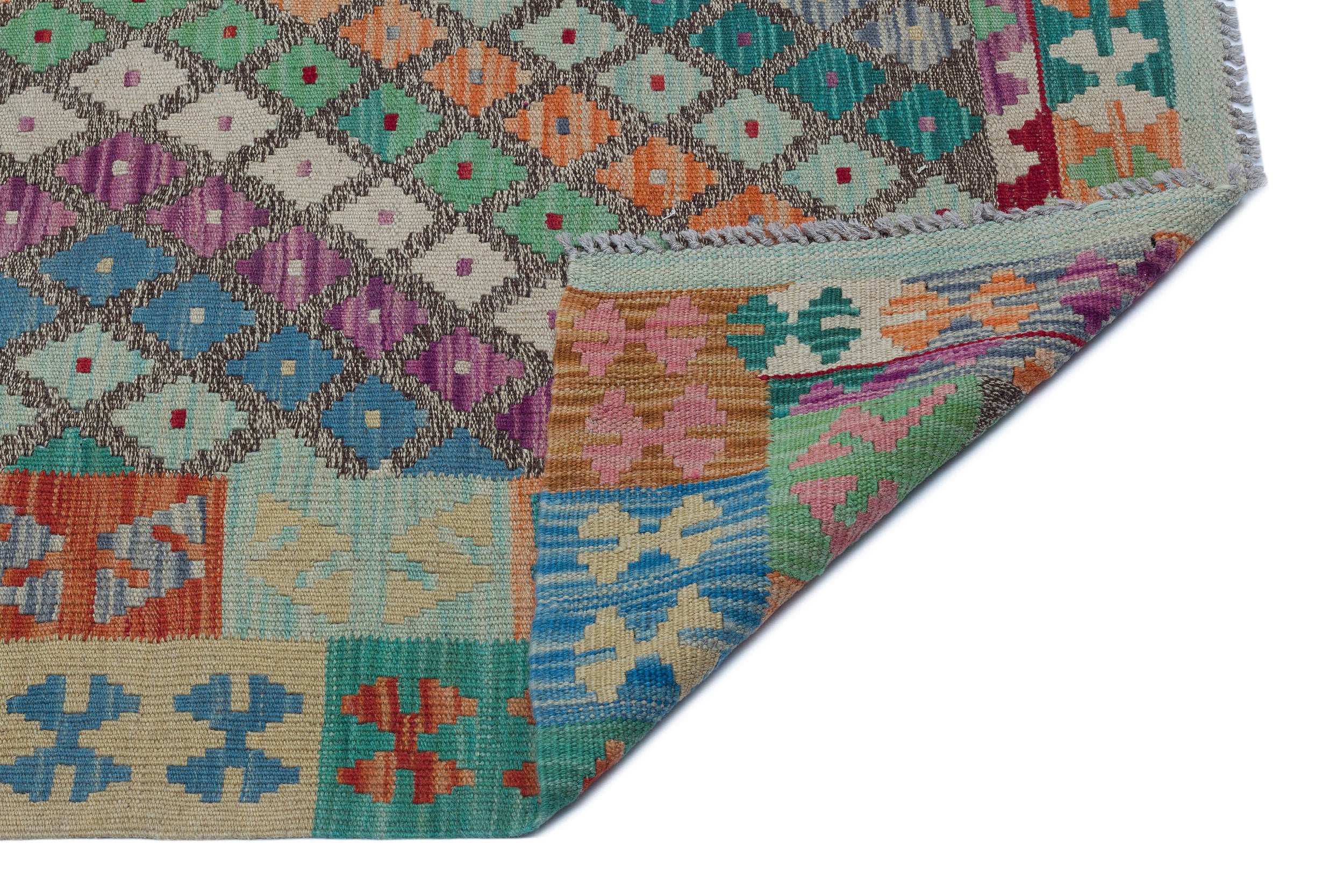 Naturel Over Dyed Kandahar Rug 5'7'' x 8'4'' ft 170 x 253 cm