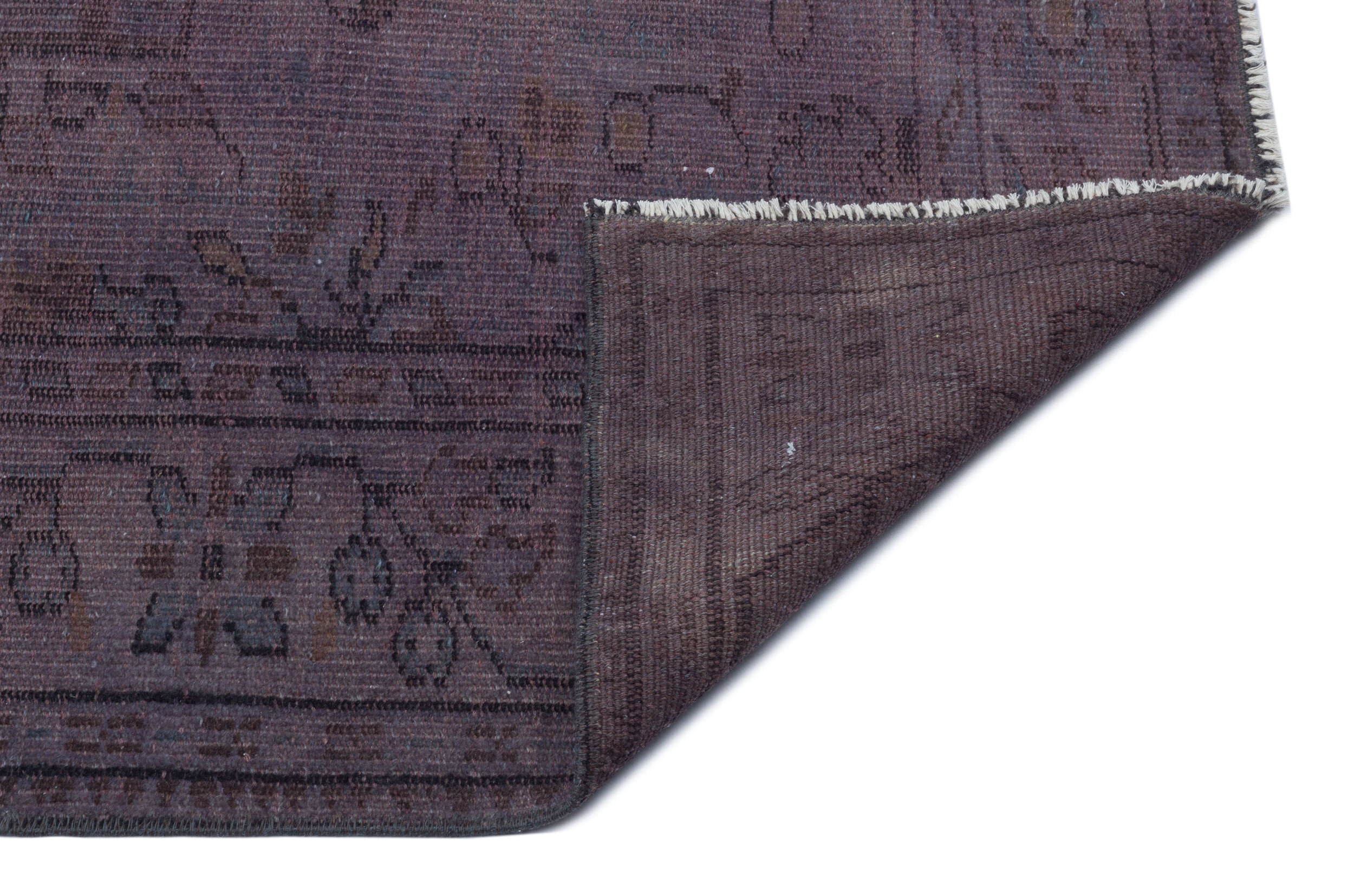 Gray Over Dyed Vintage Rug 6'1'' x 10'0'' ft 185 x 305 cm