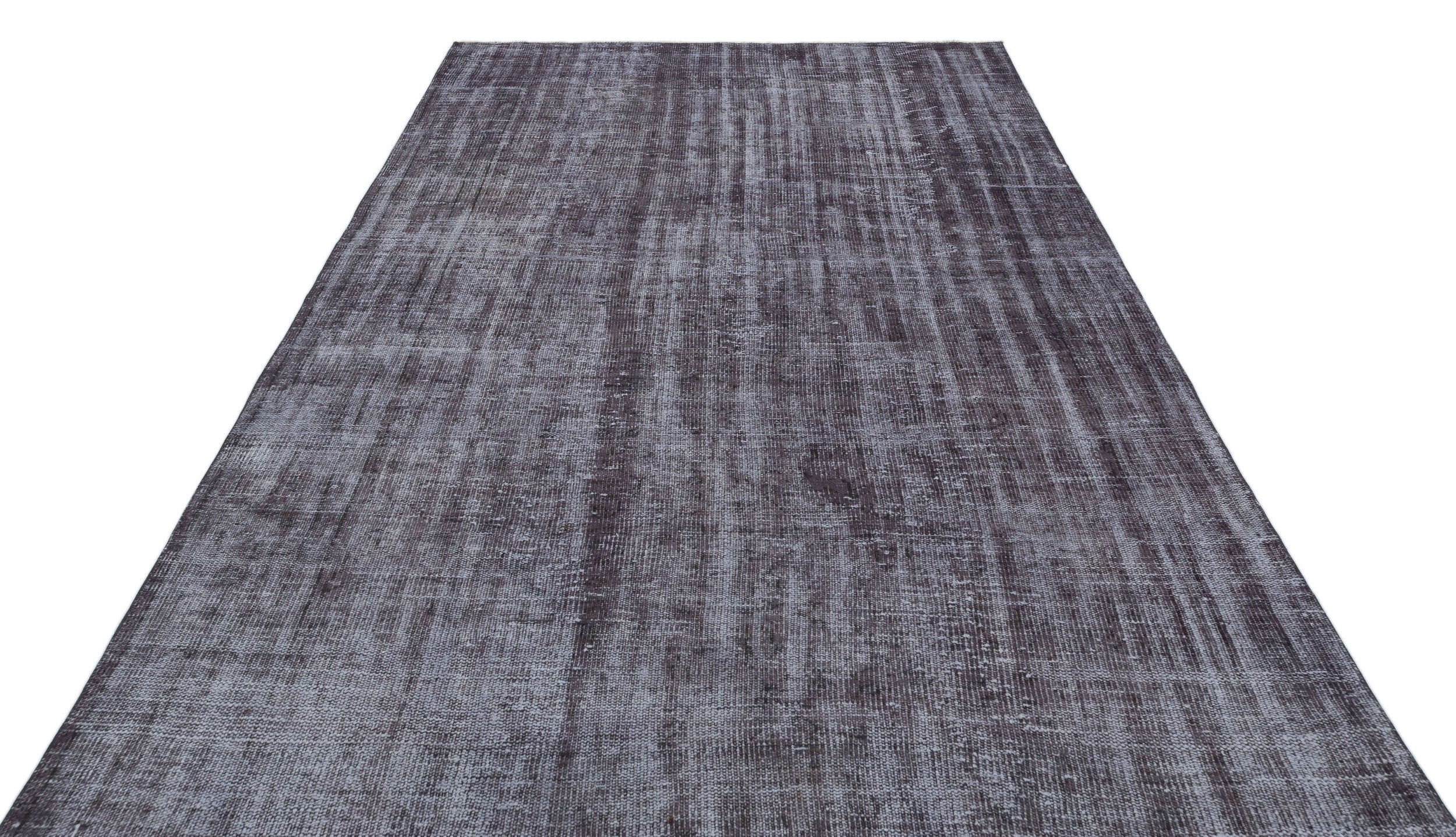 Gray Over Dyed Vintage Rug 6'0'' x 9'1'' ft 184 x 276 cm