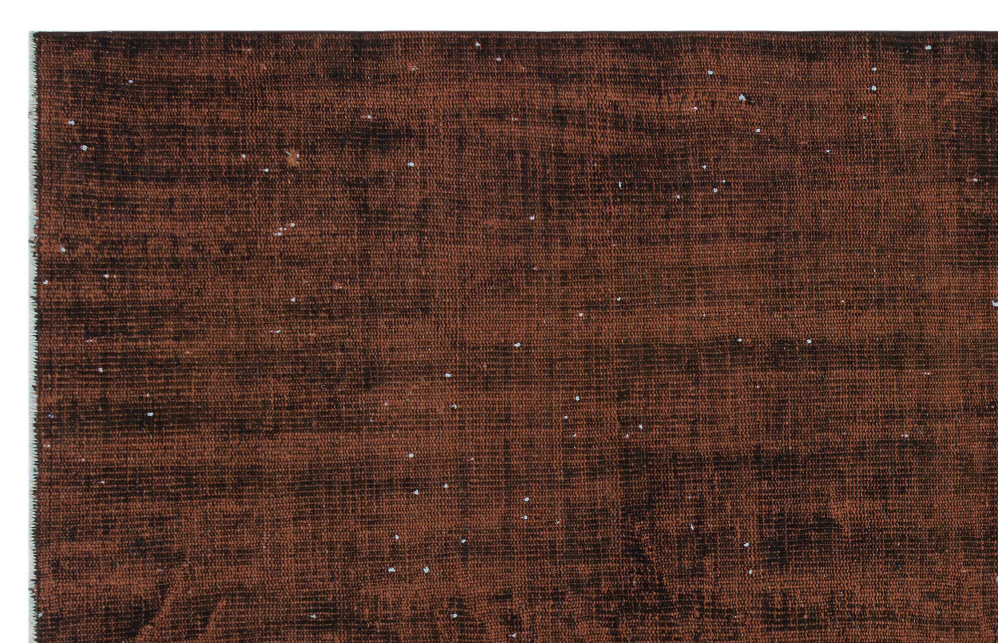 Brown Over Dyed Vintage Rug 5'2'' x 8'4'' ft 157 x 254 cm