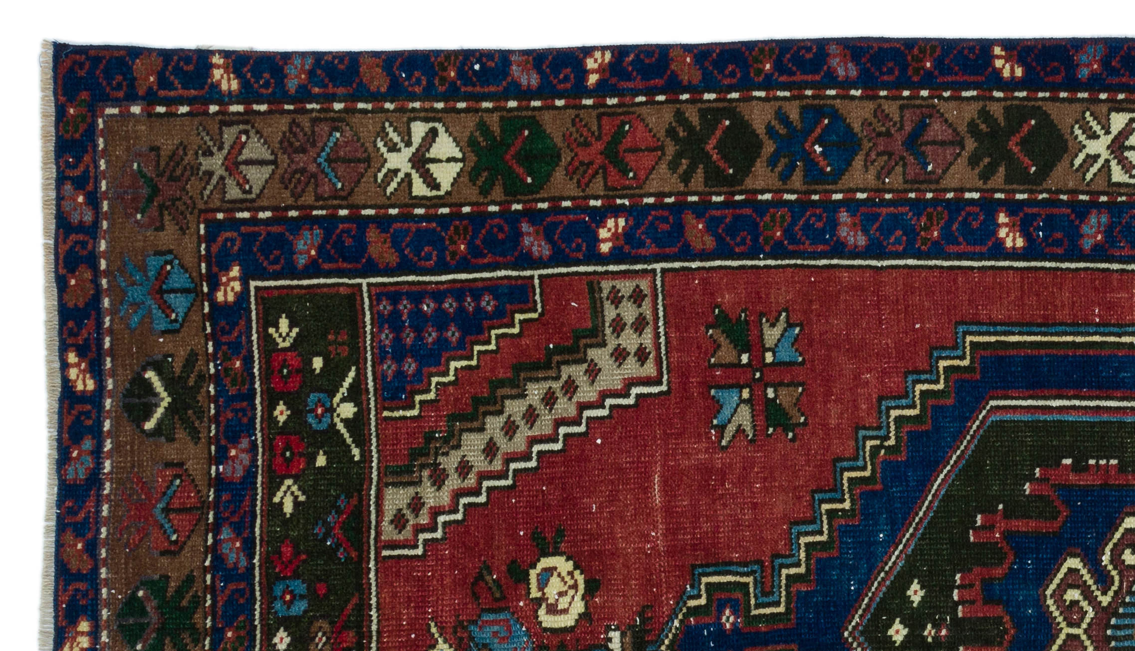 Natural Anatolium Turkish Vintage Rug 3'3'' x 5'10'' ft 98 x 177 cm