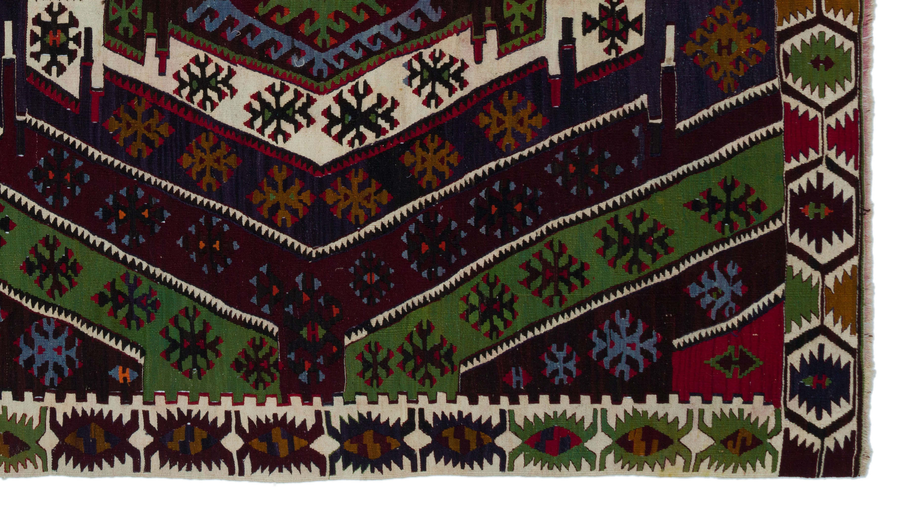 Natural Anatolium Turkish Vintage Rug 6'0'' x 10'6'' ft 183 x 320 cm