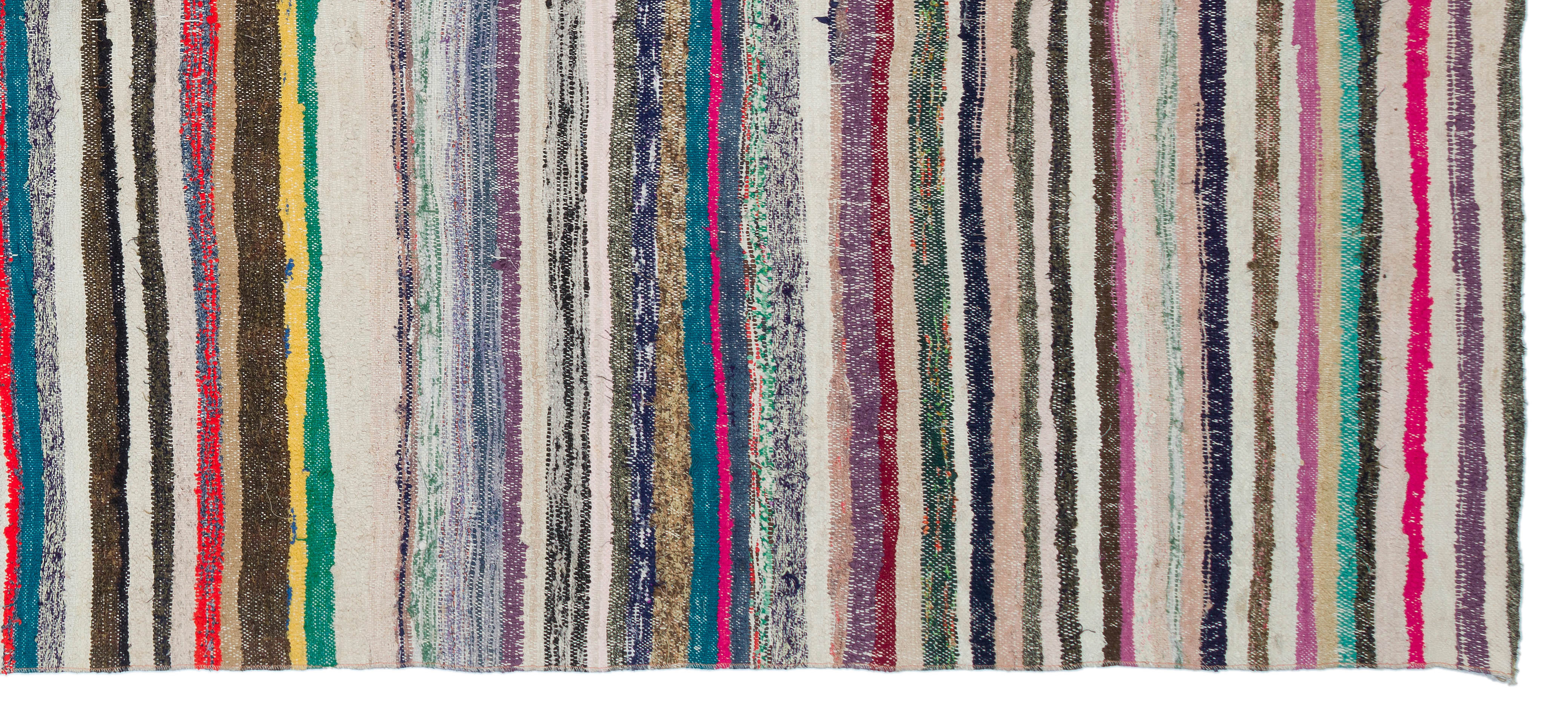 Chaput Over Dyed Kilim Rug 5'6'' x 12'3'' ft 167 x 373 cm