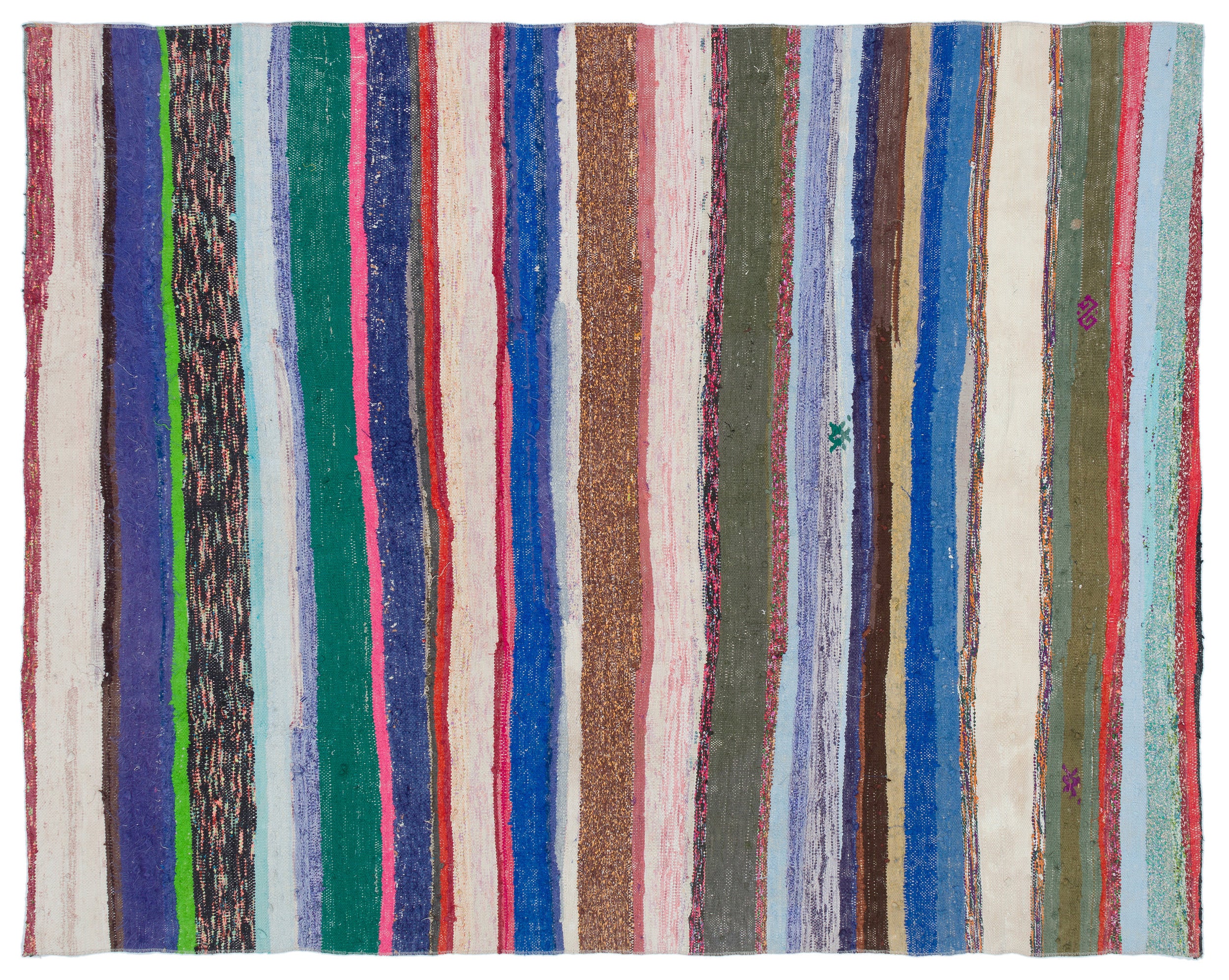 Chaput Over Dyed Kilim Rug 6'2'' x 7'7'' ft 187 x 230 cm