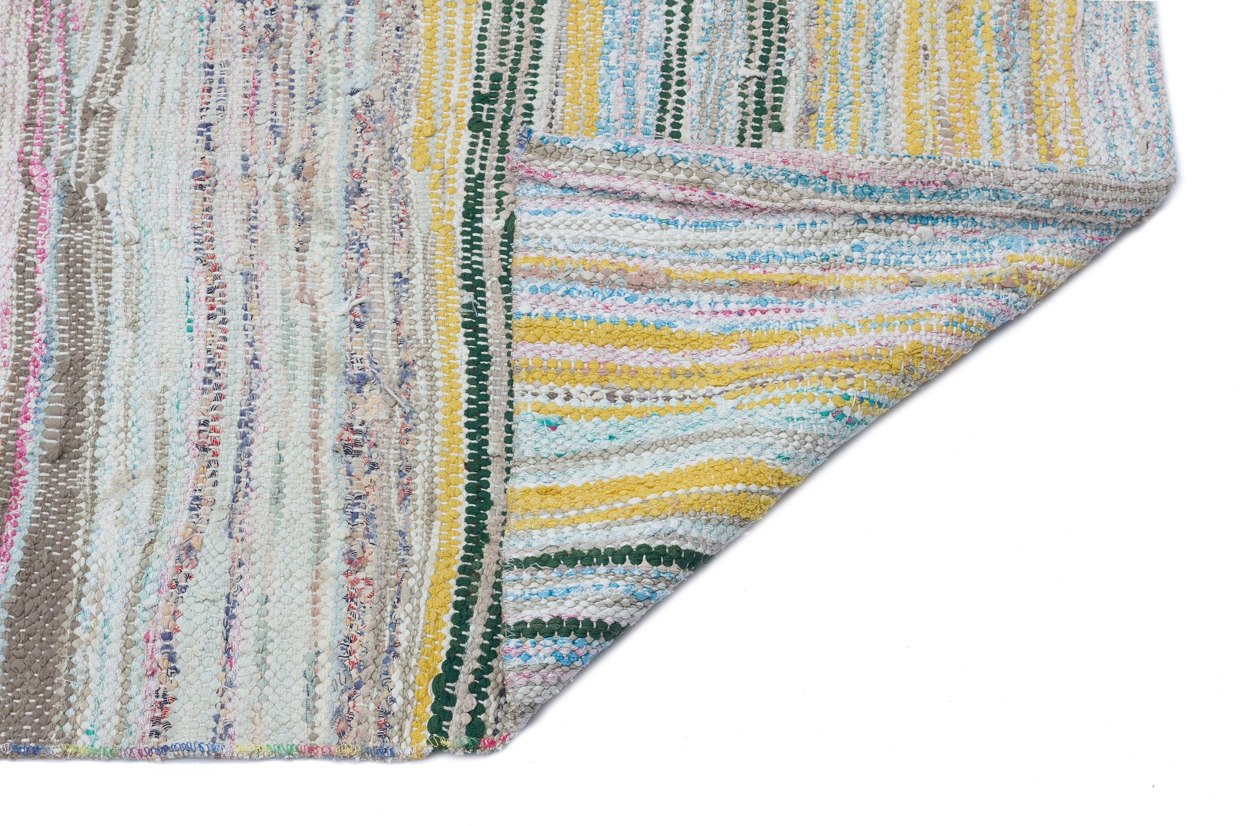 Chaput Over Dyed Kilim Rug 3'7'' x 12'4'' ft 109 x 376 cm