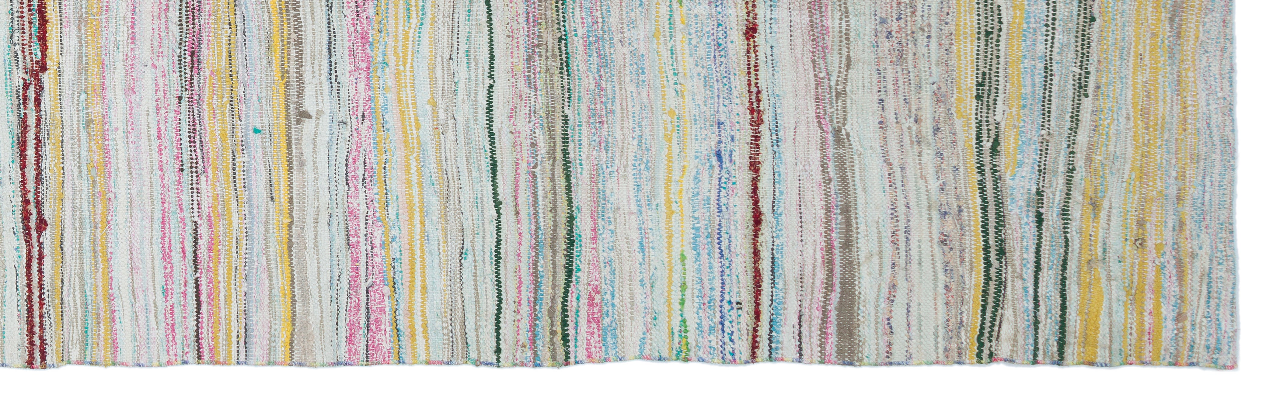 Chaput Over Dyed Kilim Rug 3'7'' x 12'4'' ft 109 x 376 cm