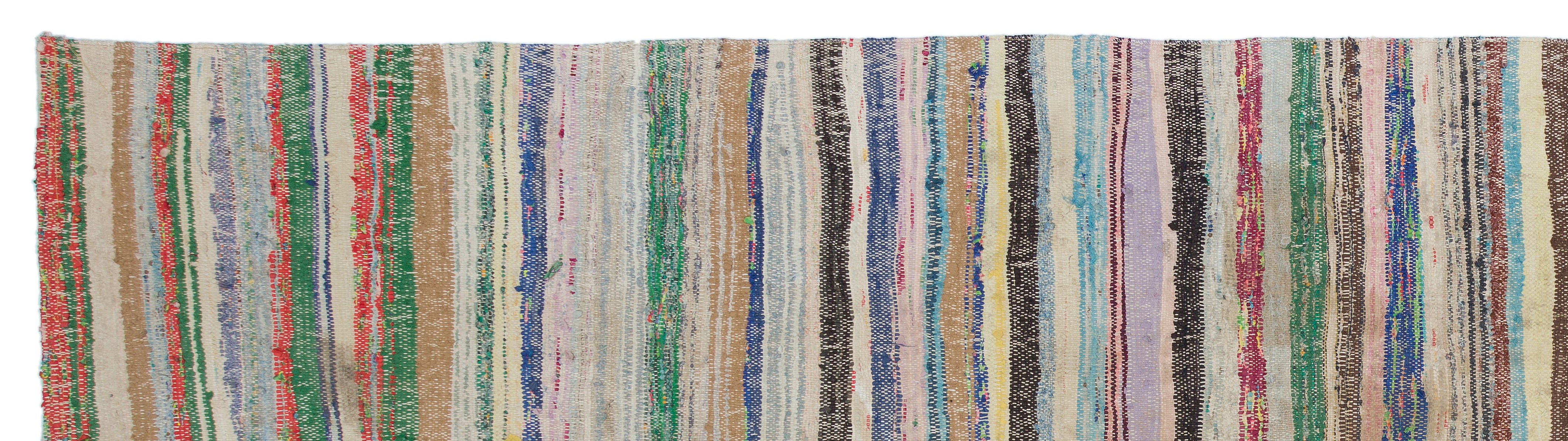 Chaput Over Dyed Kilim Rug 3'6'' x 12'5'' ft 106 x 378 cm