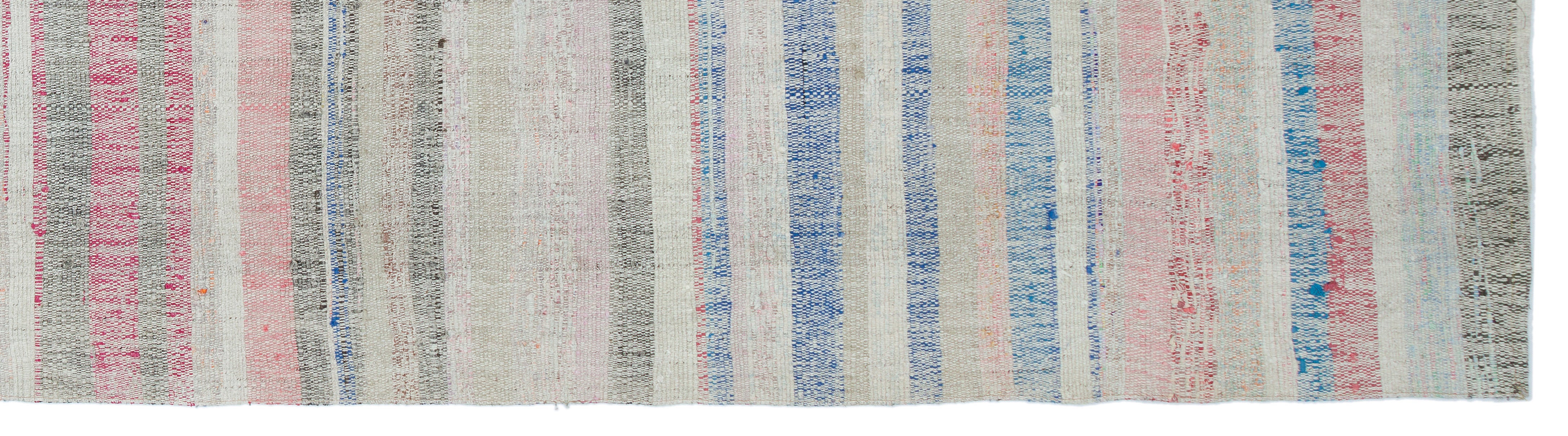 Chaput Over Dyed Kilim Rug 3'4'' x 12'8'' ft 102 x 385 cm