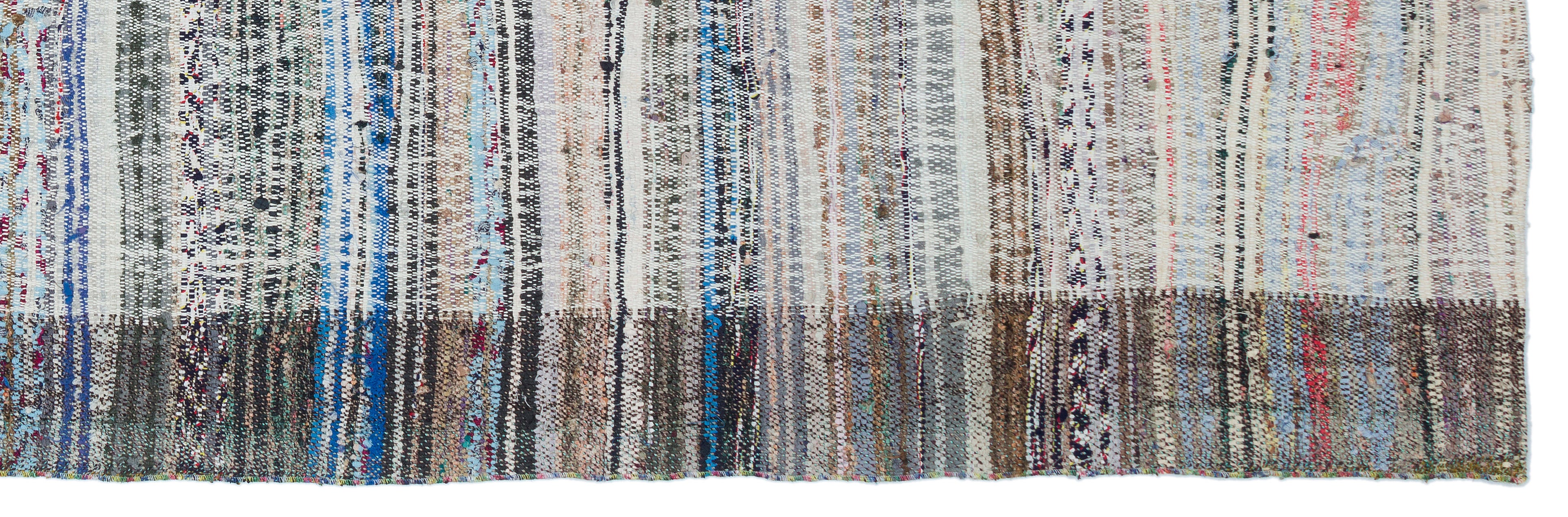Chaput Over Dyed Kilim Rug 3'7'' x 11'5'' ft 110 x 347 cm