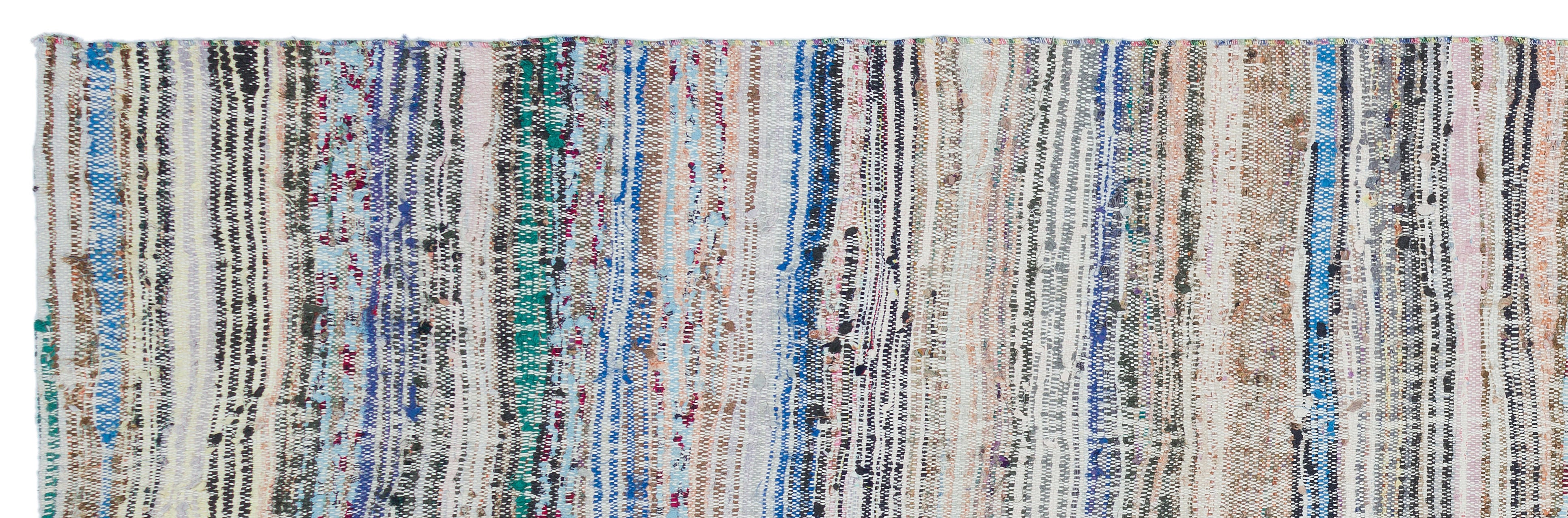 Chaput Over Dyed Kilim Rug 3'7'' x 11'5'' ft 110 x 347 cm