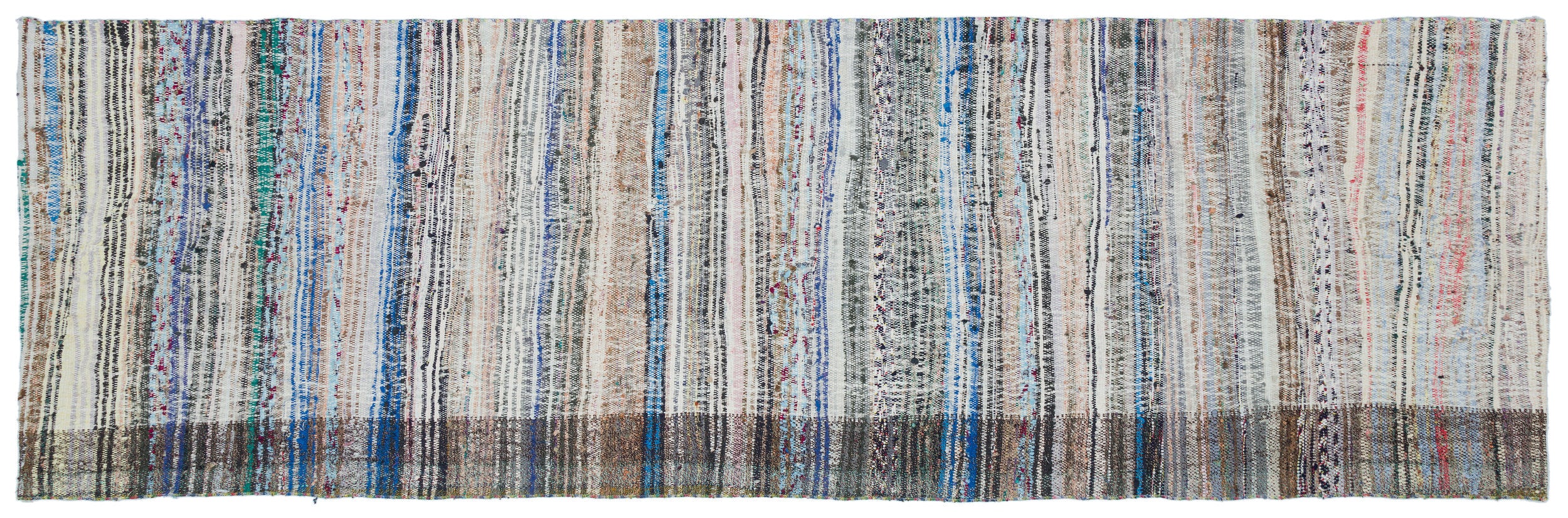 Chaput Over Dyed Kilim Rug 3'7'' x 11'5'' ft 110 x 347 cm