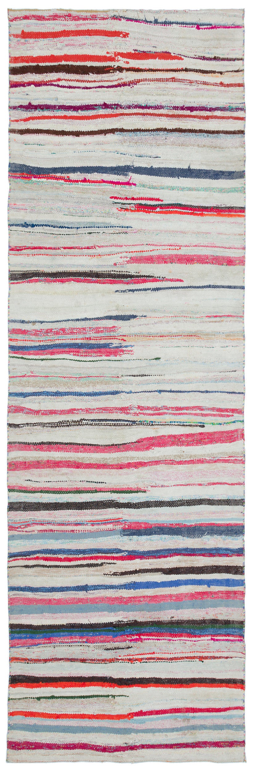 Chaput Over Dyed Kilim Rug 3'5'' x 10'8'' ft 103 x 325 cm