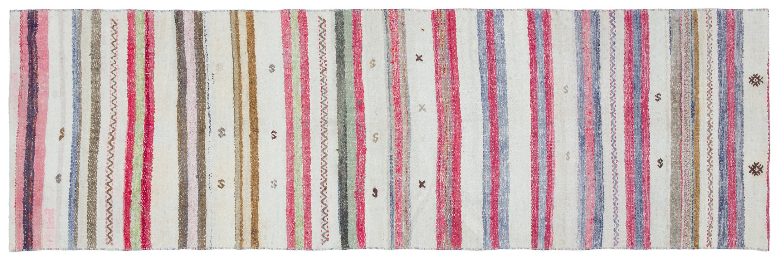 Chaput Over Dyed Kilim Rug 2'11'' x 8'10'' ft 88 x 270 cm