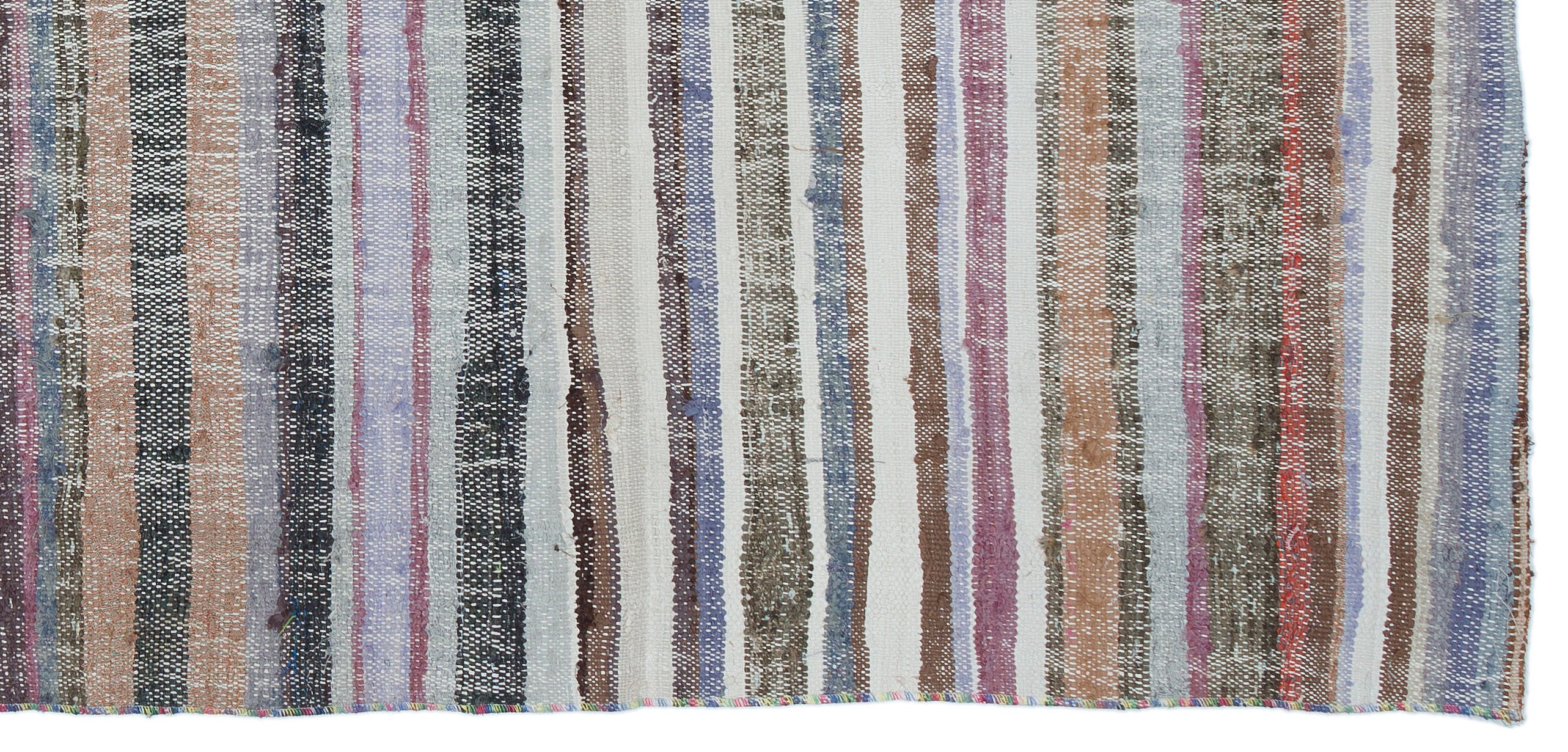 Chaput Over Dyed Kilim Rug 3'6'' x 7'7'' ft 107 x 230 cm