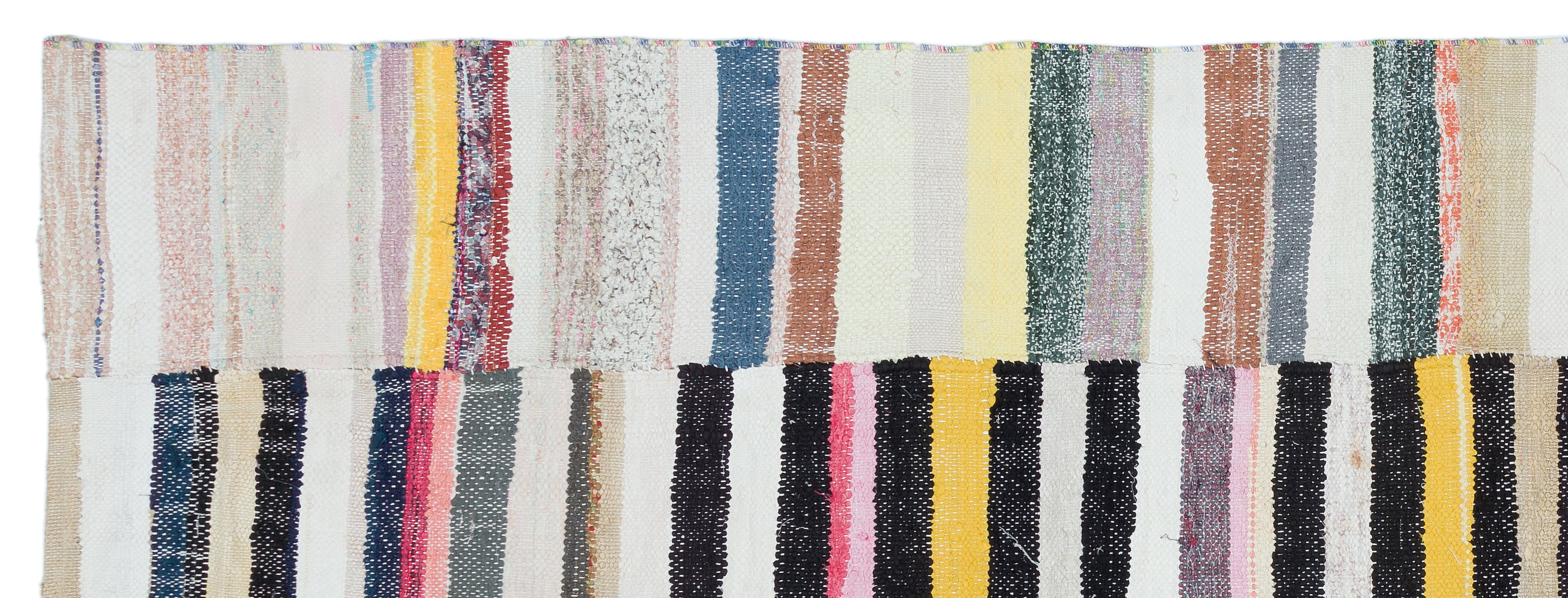 Chaput Over Dyed Kilim Rug 3'7'' x 9'11'' ft 110 x 303 cm