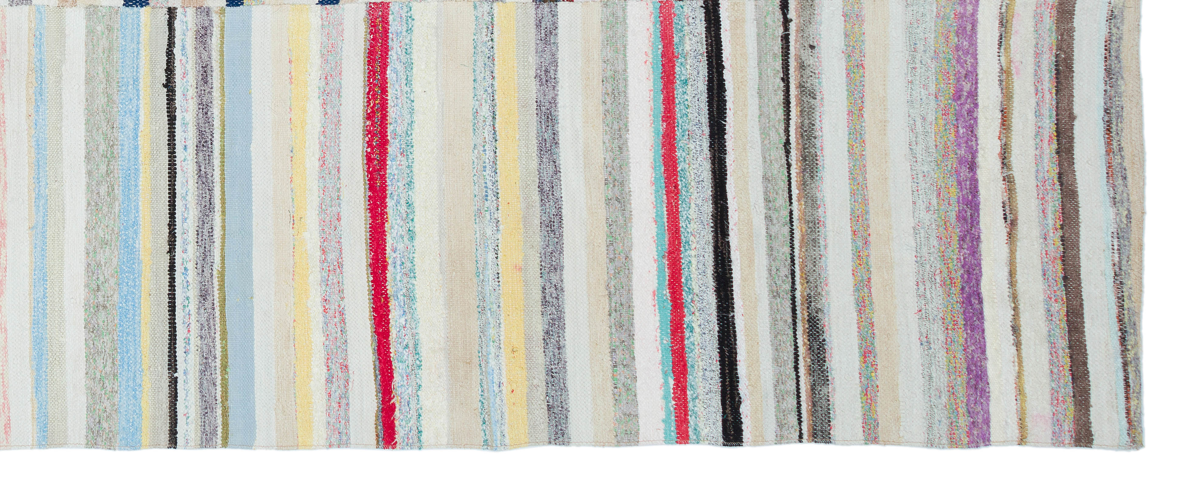 Chaput Over Dyed Kilim Rug 4'6'' x 11'6'' ft 136 x 350 cm