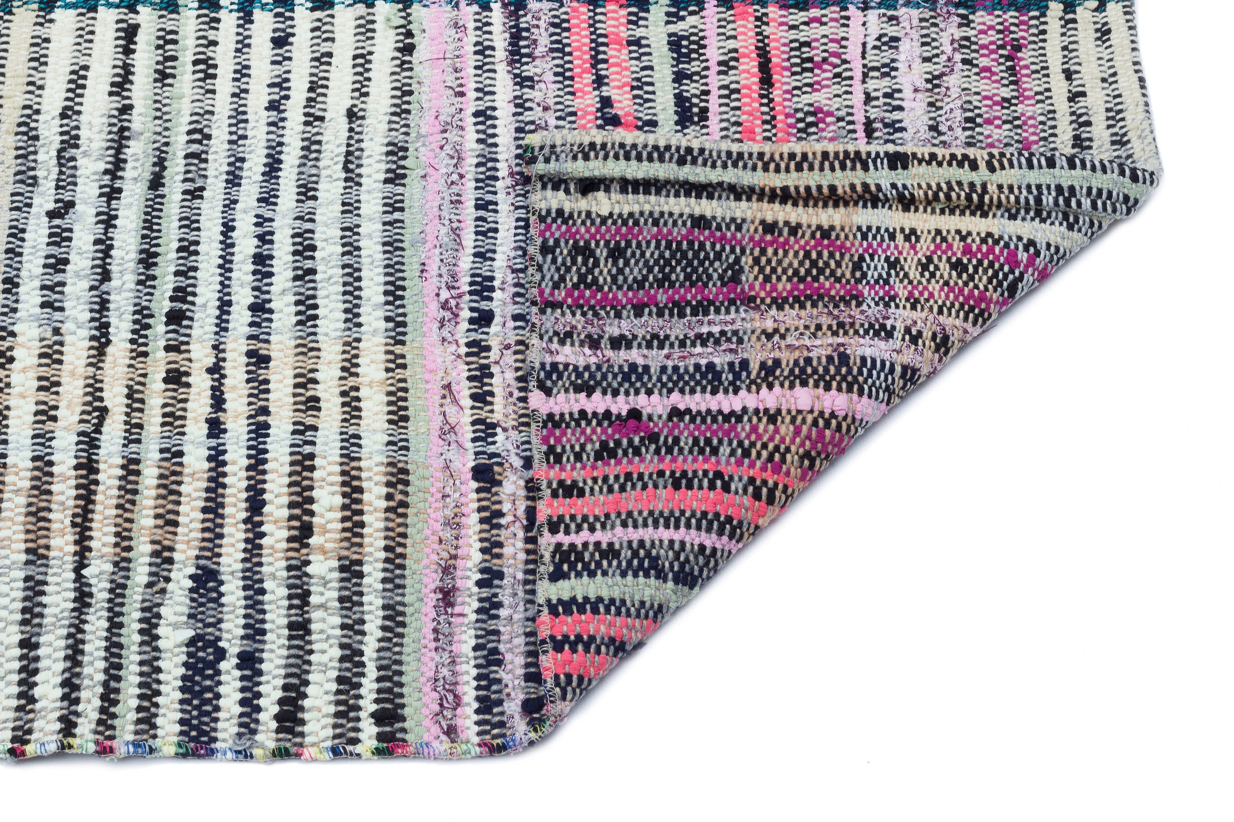 Chaput Over Dyed Kilim Rug 3'12'' x 9'6'' ft 121 x 290 cm