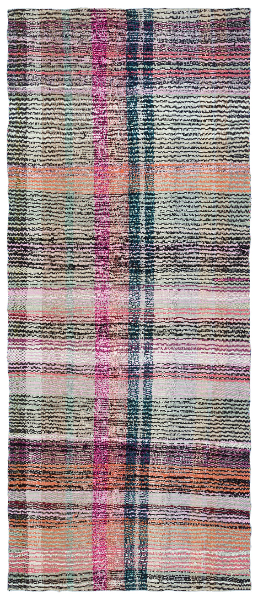 Chaput Over Dyed Kilim Rug 3'12'' x 9'6'' ft 121 x 290 cm