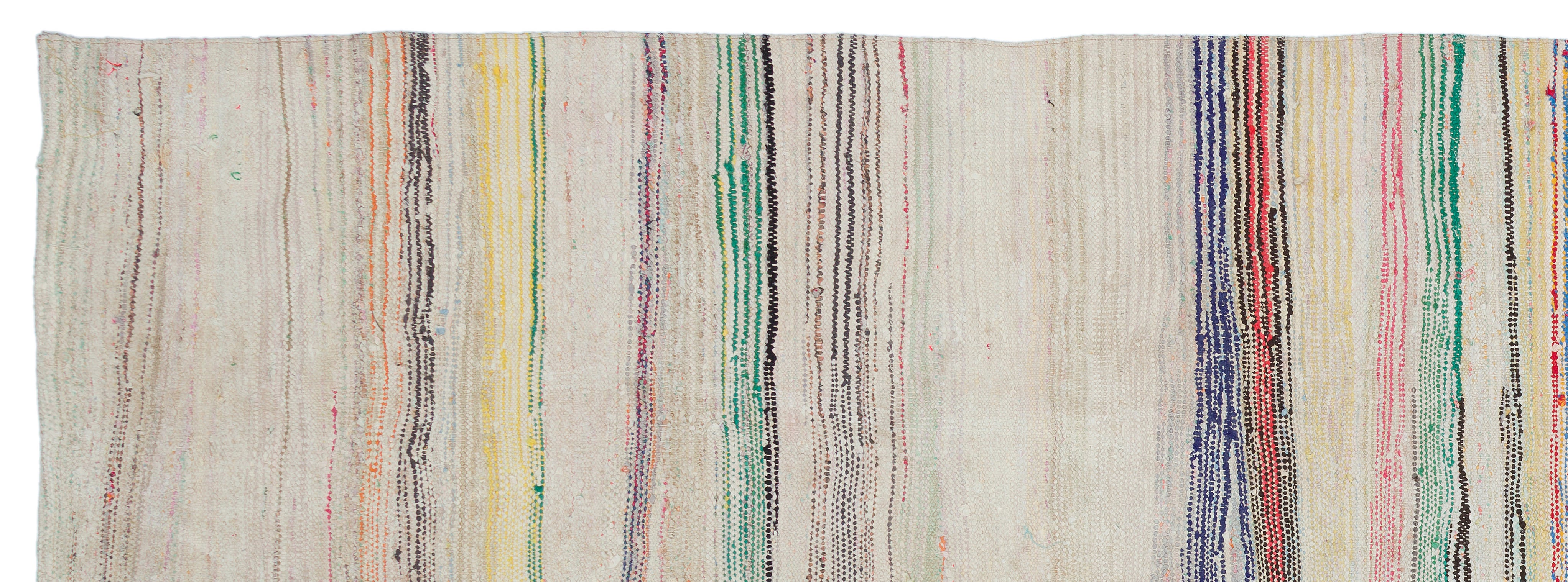 Chaput Over Dyed Kilim Rug 4'5'' x 12'4'' ft 135 x 377 cm