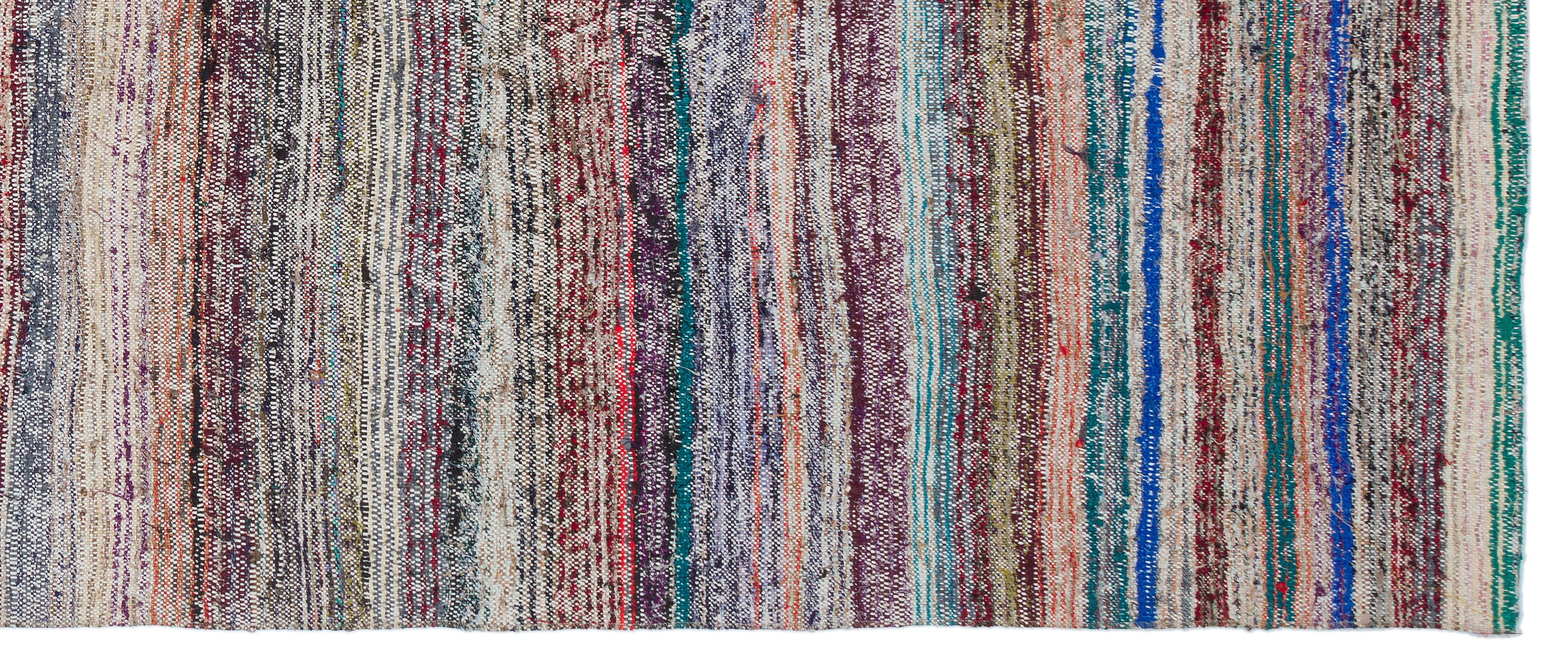 Chaput Over Dyed Kilim Rug 4'2'' x 10'2'' ft 127 x 310 cm