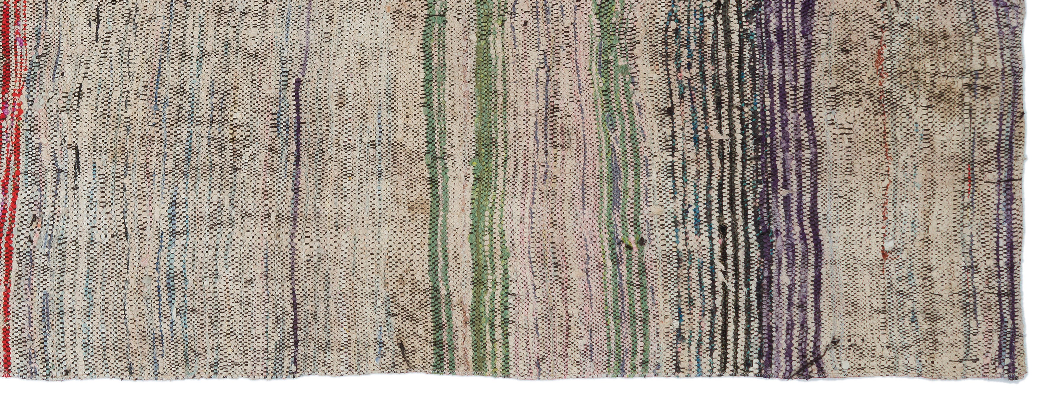 Chaput Over Dyed Kilim Rug 3'12'' x 10'6'' ft 121 x 320 cm