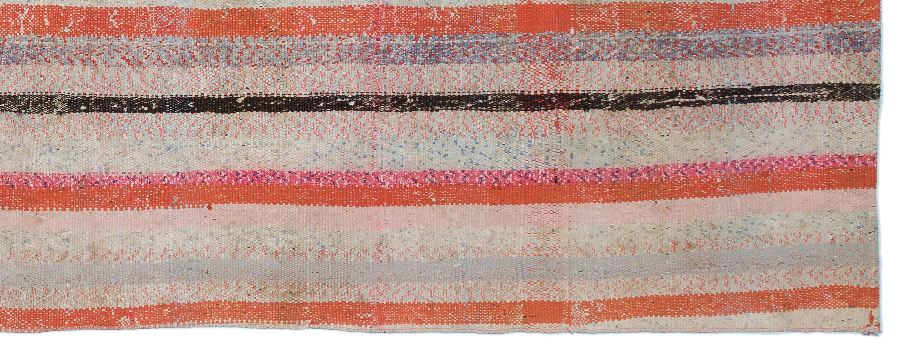 Chaput Over Dyed Kilim Rug 3'5'' x 8'11'' ft 104 x 272 cm