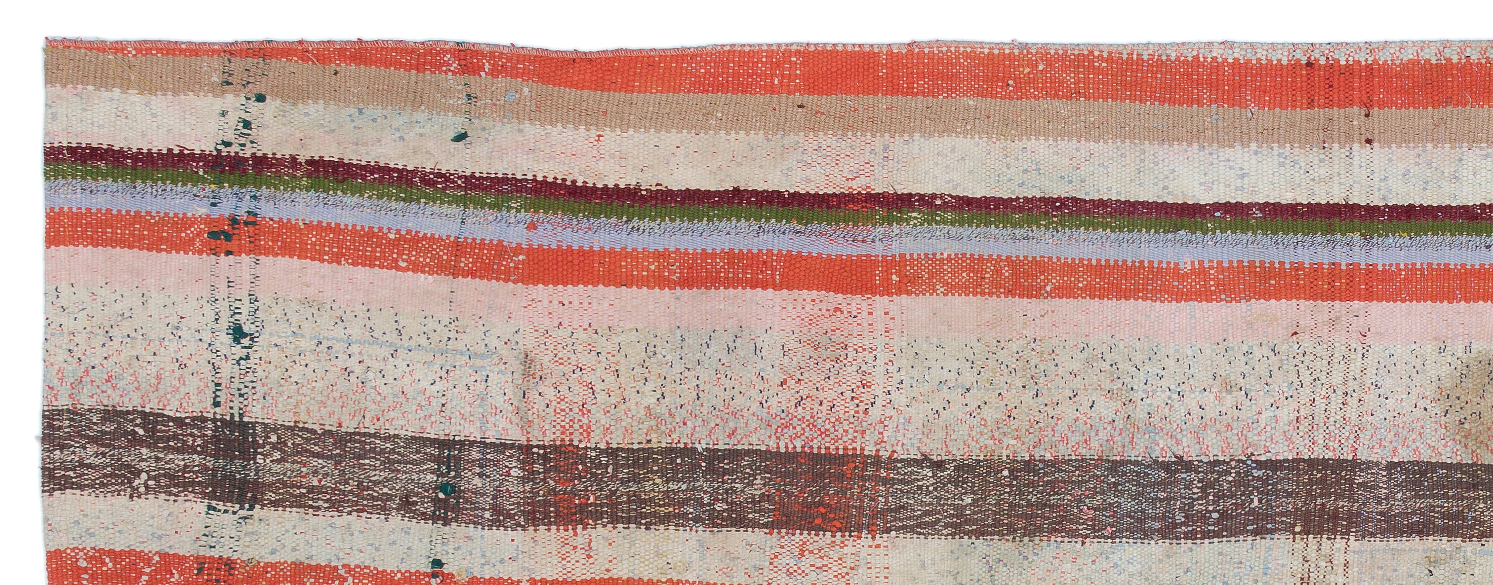 Chaput Over Dyed Kilim Rug 3'5'' x 8'11'' ft 104 x 272 cm