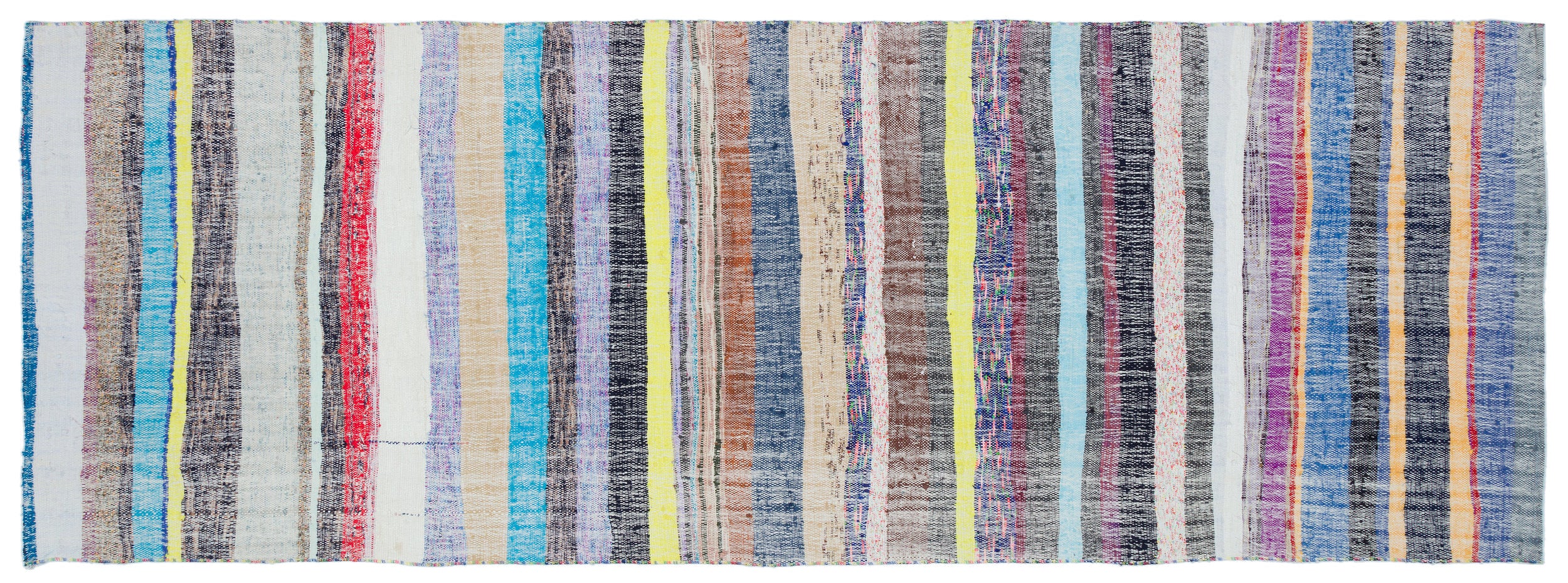 Chaput Over Dyed Kilim Rug 3'7'' x 10'3'' ft 109 x 312 cm