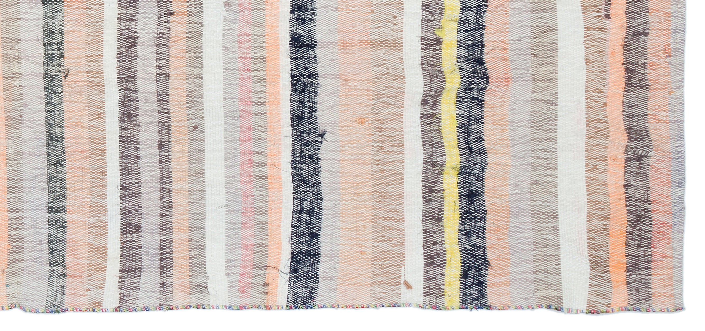 Chaput Over Dyed Kilim Rug 3'7'' x 7'11'' ft 110 x 241 cm