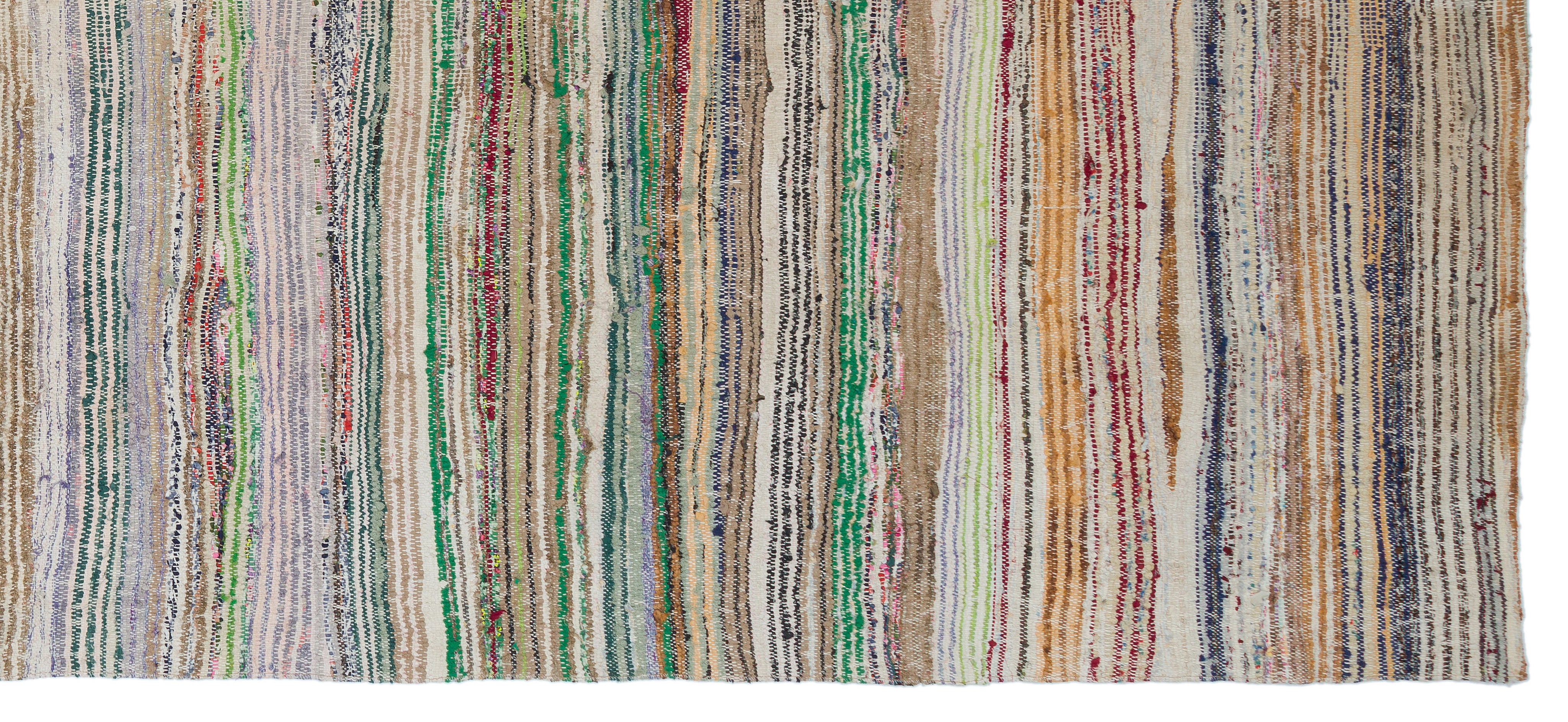 Chaput Over Dyed Kilim Rug 5'5'' x 12'7'' ft 166 x 383 cm