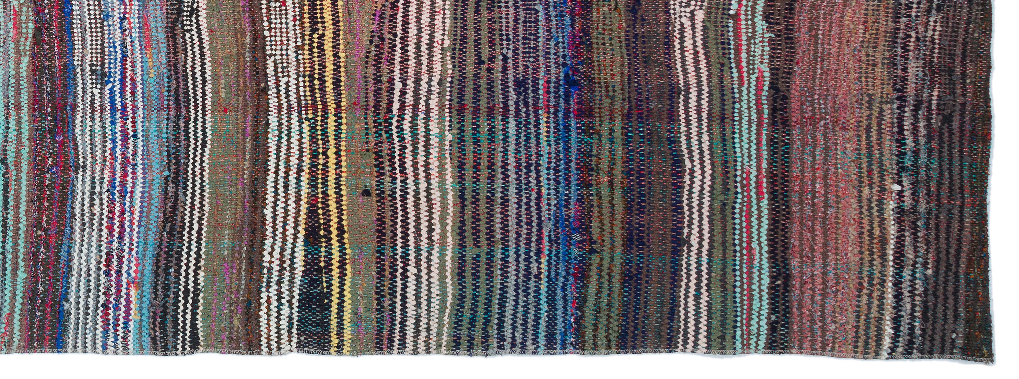 Chaput Over Dyed Kilim Rug 3'9'' x 10'6'' ft 115 x 320 cm