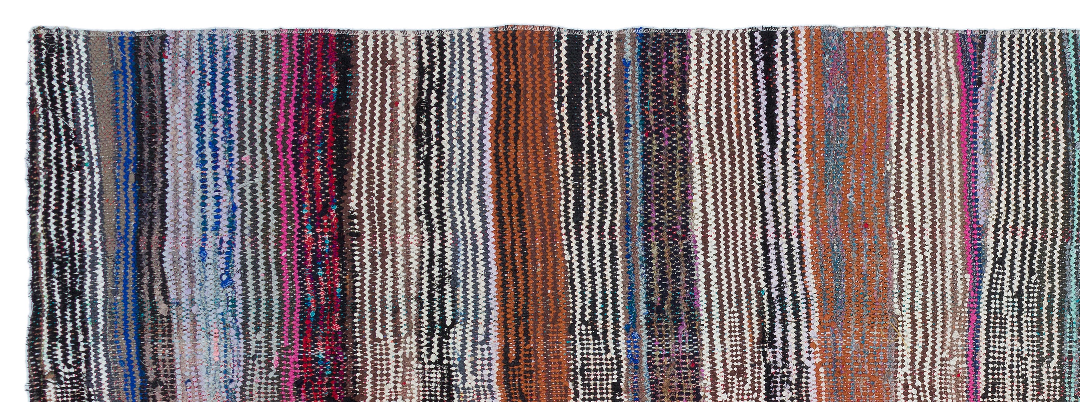Chaput Over Dyed Kilim Rug 3'9'' x 10'6'' ft 115 x 320 cm