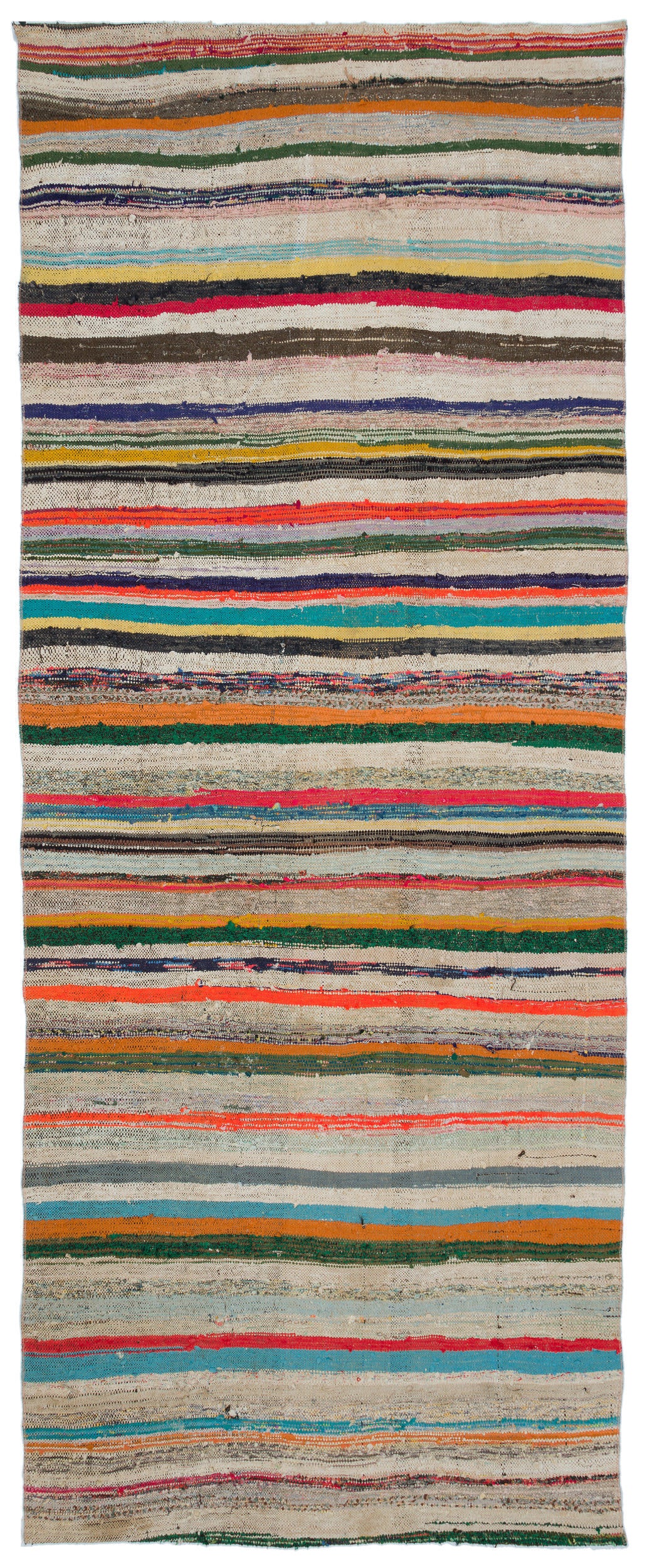 Chaput Over Dyed Kilim Rug 4'8'' x 11'10'' ft 142 x 361 cm