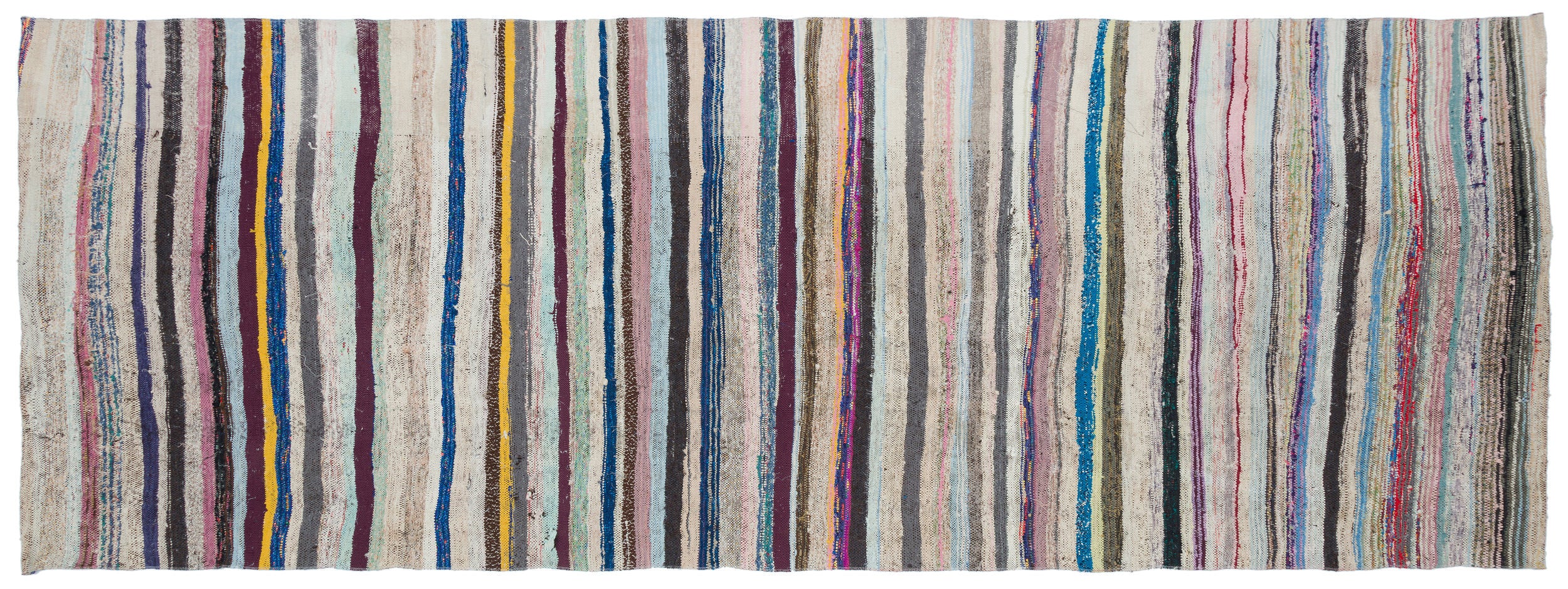 Chaput Over Dyed Kilim Rug 4'7'' x 12'2'' ft 139 x 370 cm